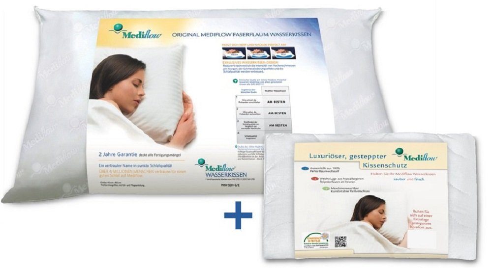 OBB Kopfkissen Mediflow Wasserkissen komfortabler Schlaf stufenlos regulier günstig online kaufen