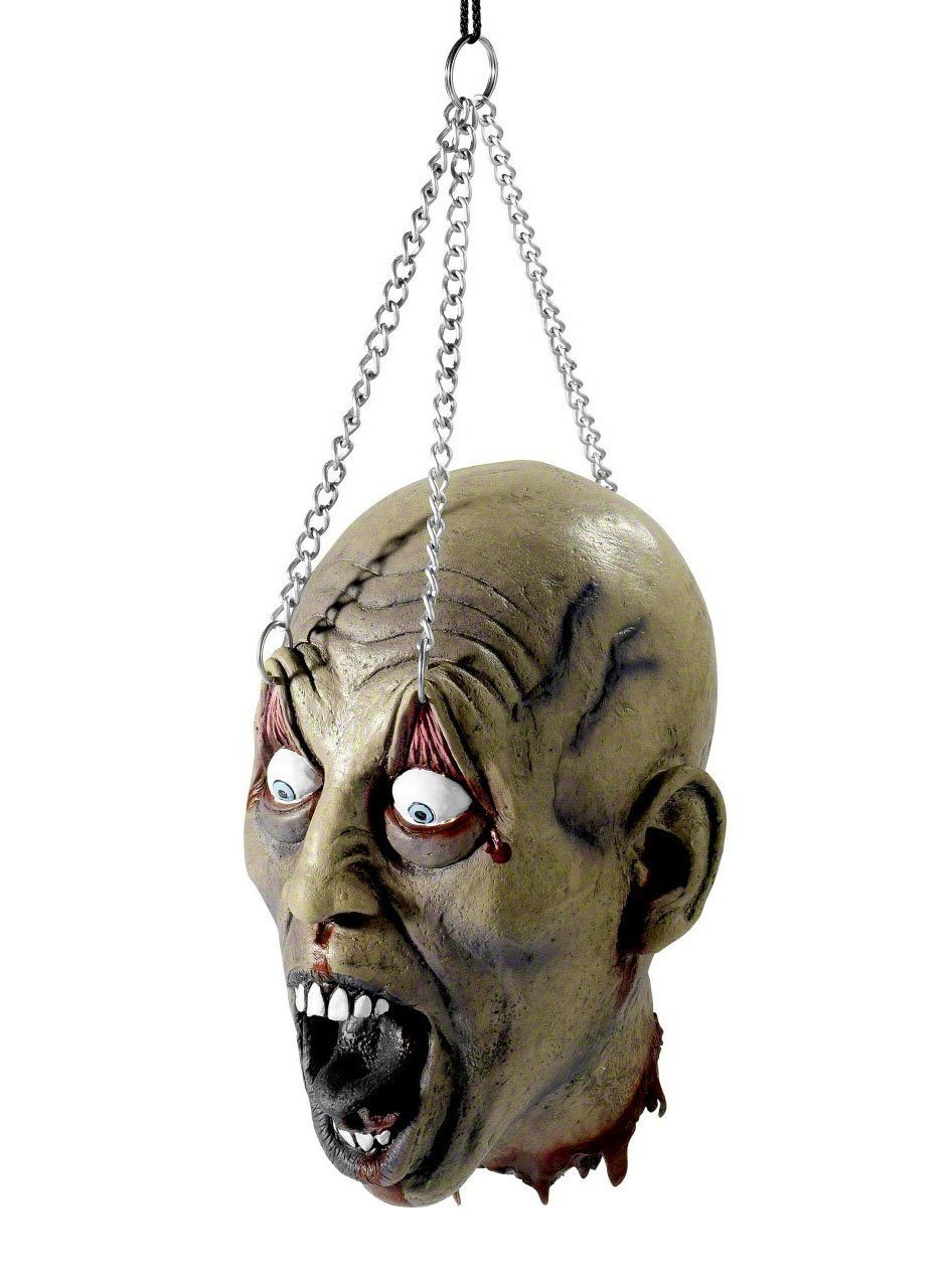 Smiffys Kostüm Zombie Kopf - Abgetrennte Halloween Grusel Deko