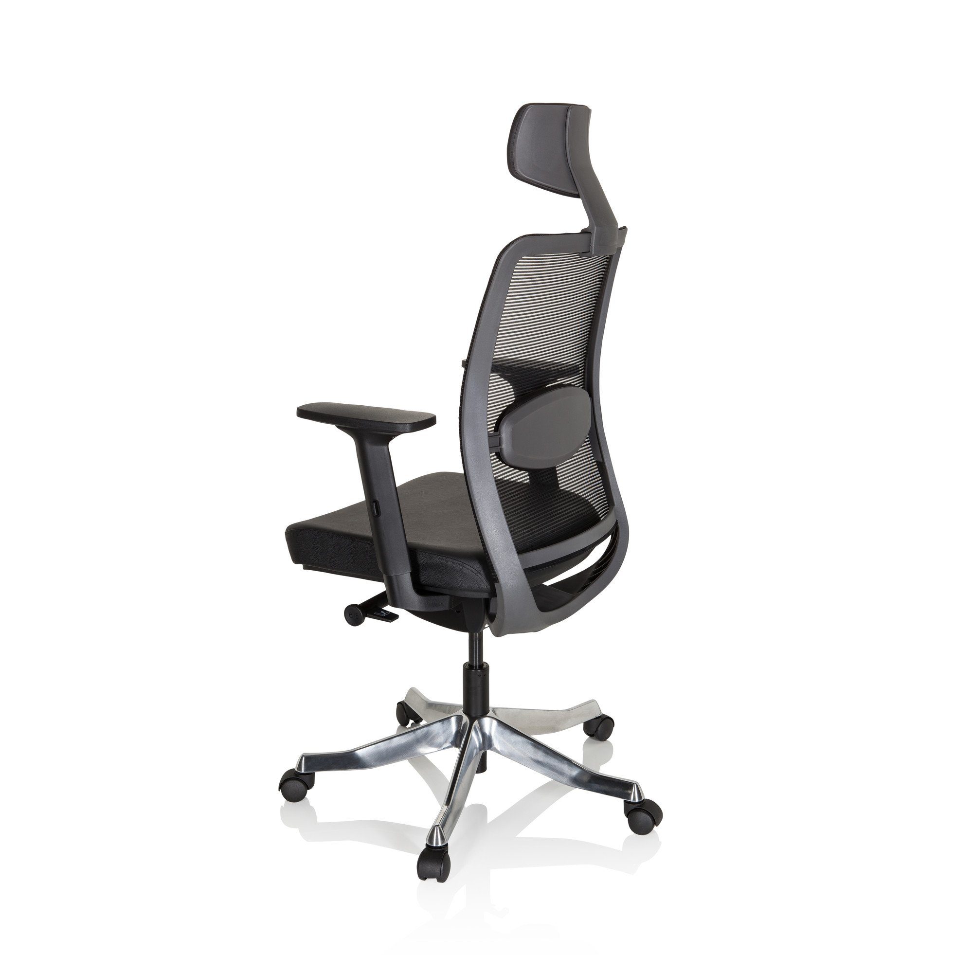 (1 OFFICE Leder/Netzstoff Bürostuhl St), hjh Drehstuhl SENATOR ergonomisch Chefsessel PRO Luxus
