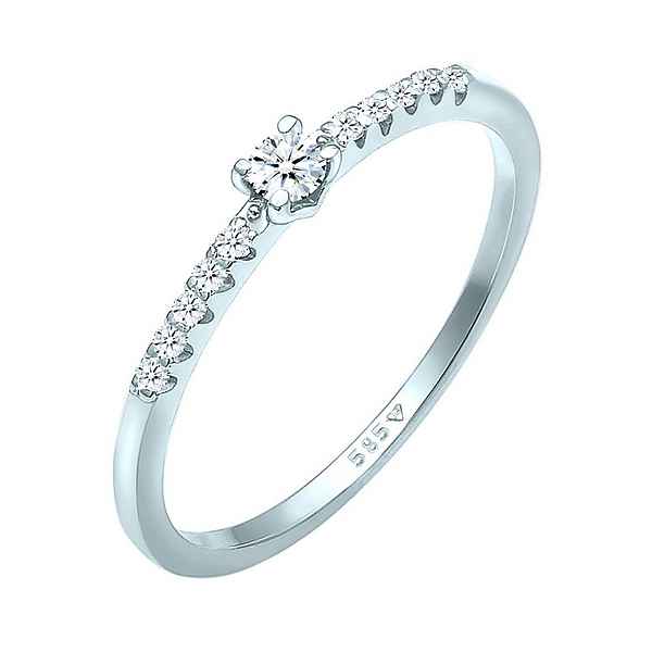 Elli DIAMONDS Verlobungsring »Elli DIAMONDS Ring Diamant Verlobung Hochzeit, 0611881320«, mit Brillanten