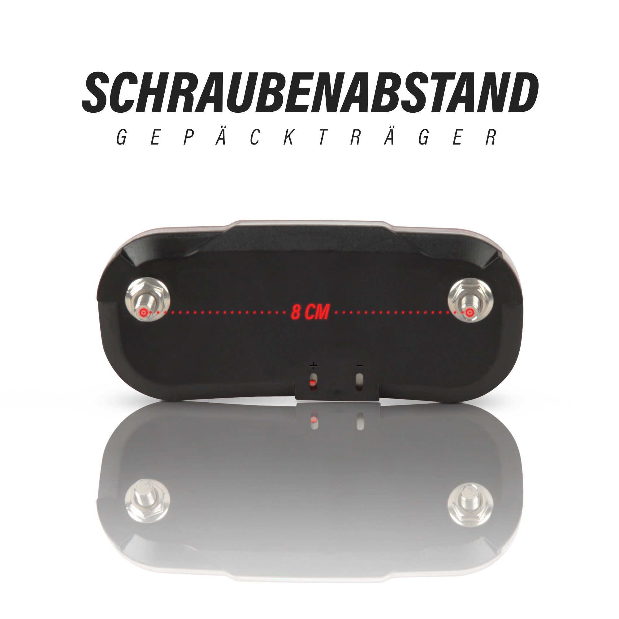 Bestlivings Fahrrad-Rücklicht RL-05262, LED Fahrrad Rücklicht für Dynamo - StVZO zugelassen, 50-80mm