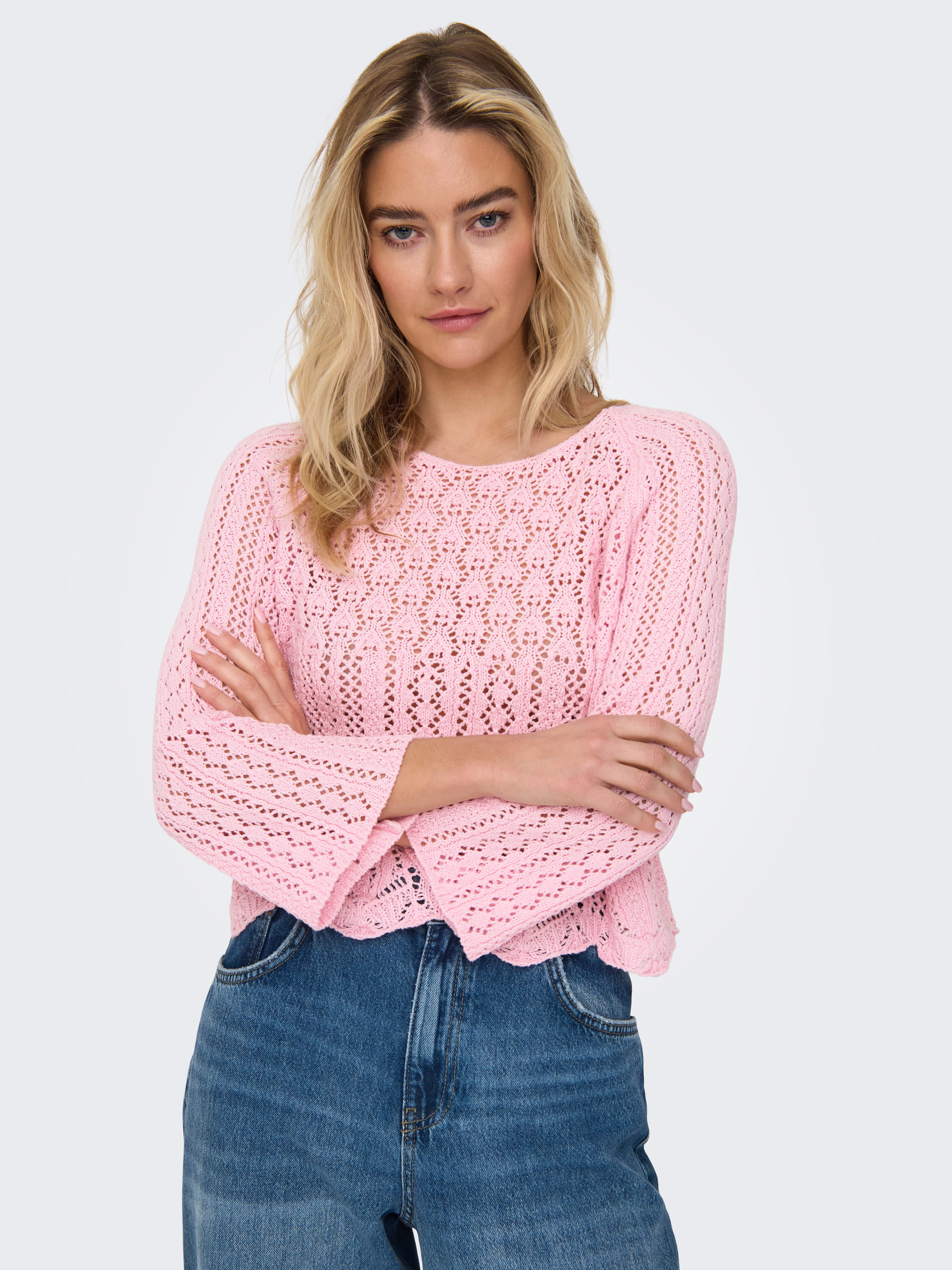 ONLY Rundhalspullover ONLNOLA LIFE 3/4 PULLOVER günstig online kaufen