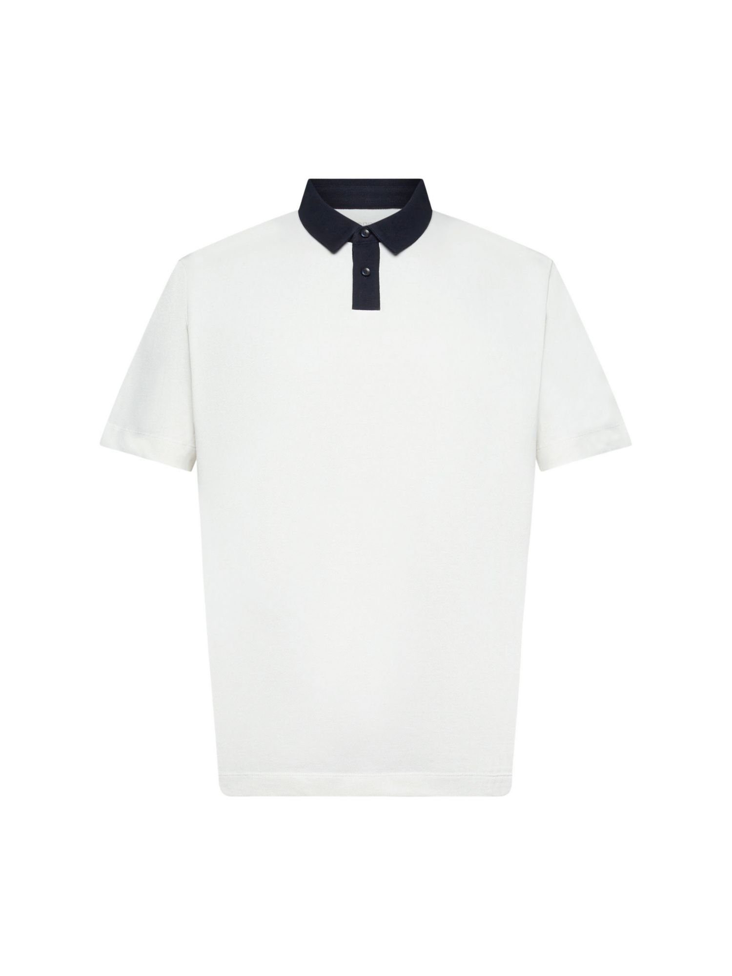 Esprit Collection Poloshirt Poloshirt aus Baumwoll-Piqué OFF WHITE