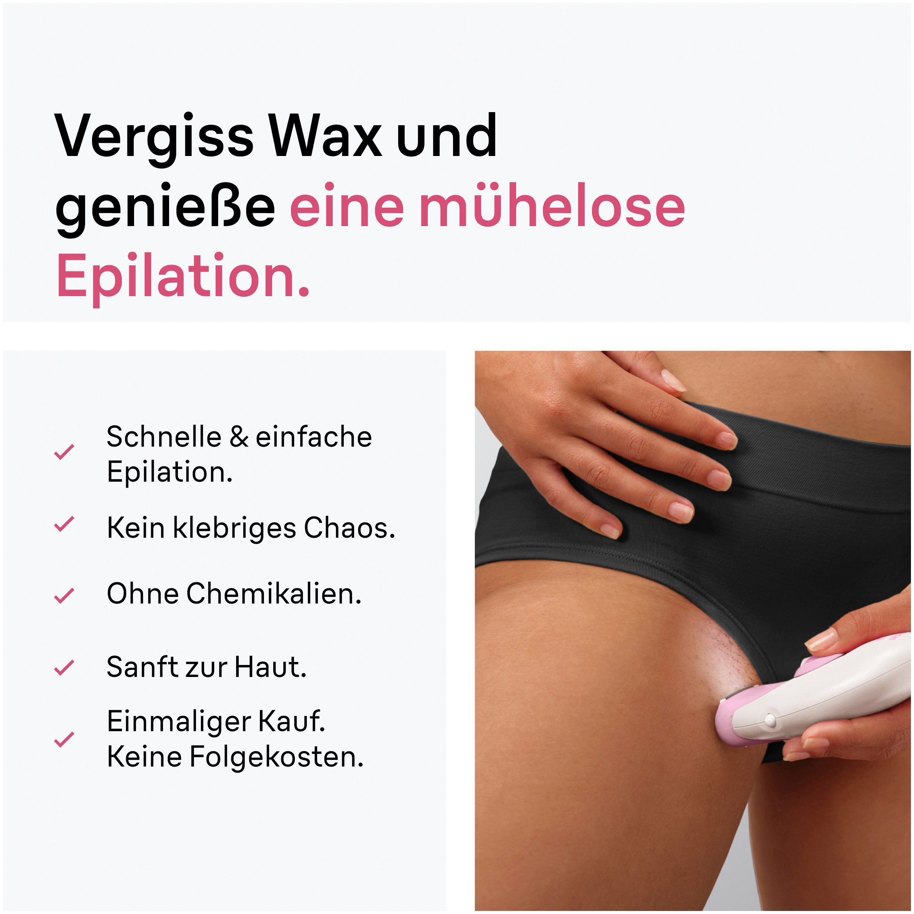 Braun Epilierer Silk-épil 3 SE3-202, Langanhaltend glatte Haut, Inklusive Bikini-Trimmer, SmartLight rosa