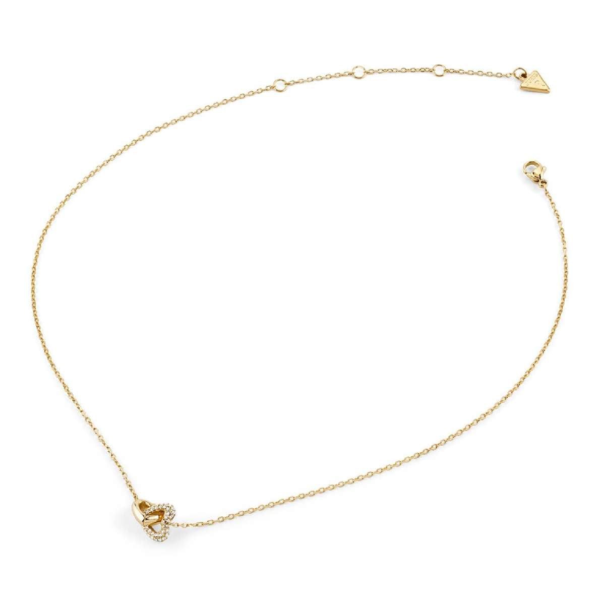 Guess Kette ohne Anhänger JUBN06013JWYGT/U, für Damen Herzen Goldfarben