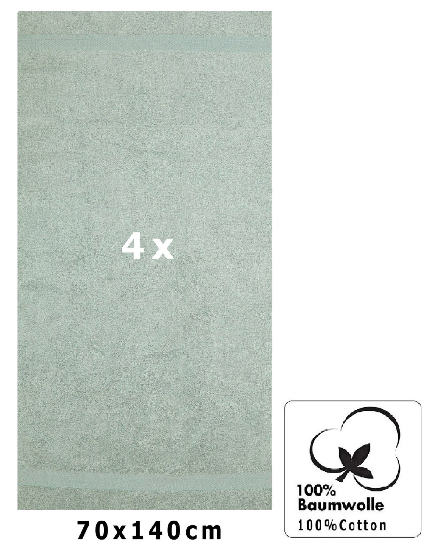 Betz Duschtücher 4 Stück Duschtücher 70x140 günstig online kaufen