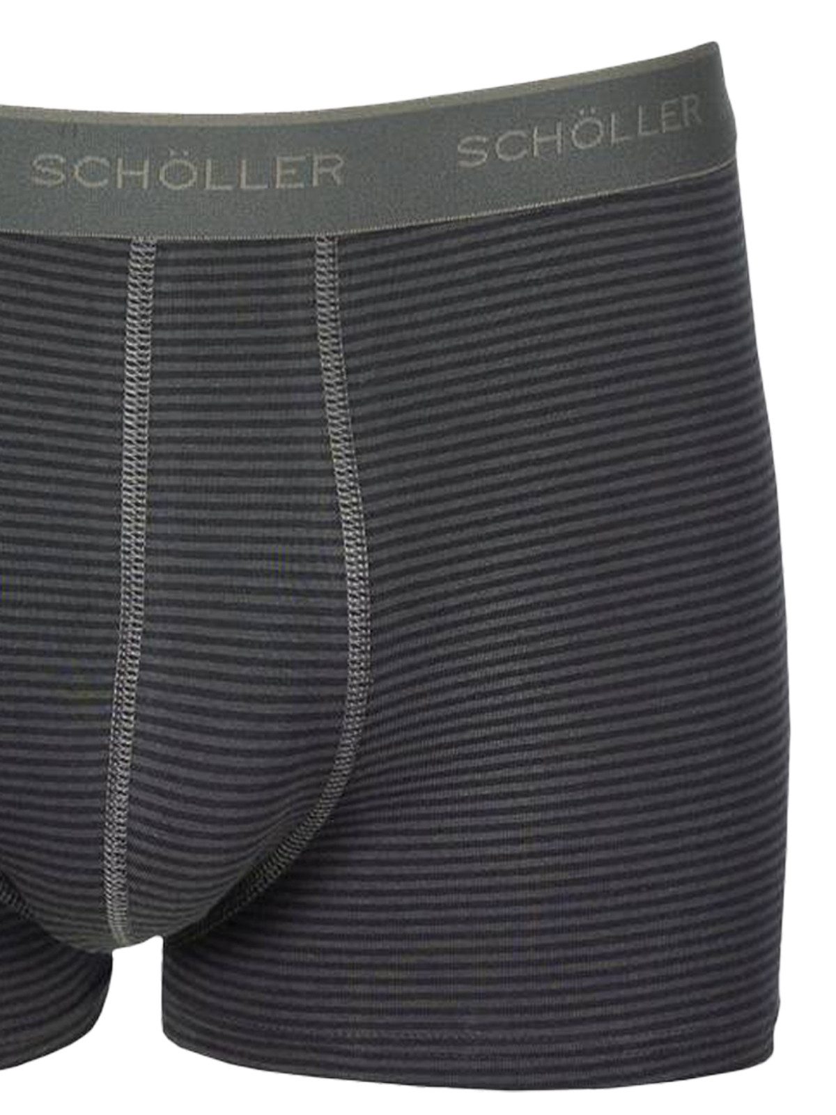 Schöller Retro Pants 3er Pack Herren Pants Baumwolle-Elasthan (Packung, 3-St) -