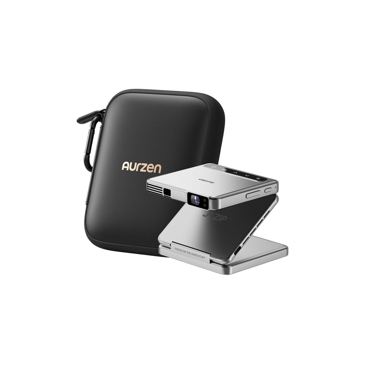 Aurzen AURZEN ZIP Mini Beamer Akku WLAN Bluetooth Projektor Mini-Beamer