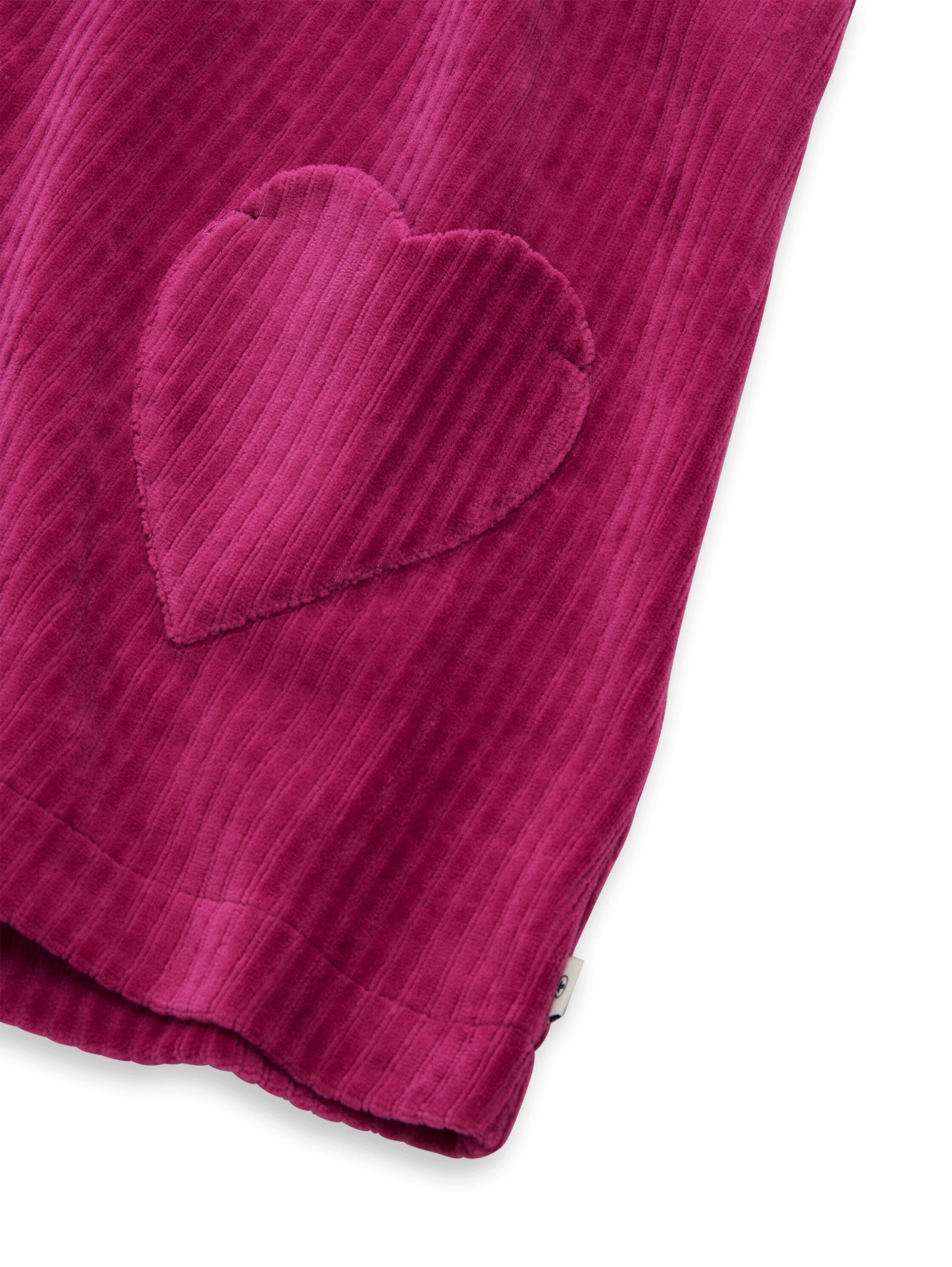 TOM TAILOR Jerseykleid mit Herz-Taschen und auf Samt-Cord