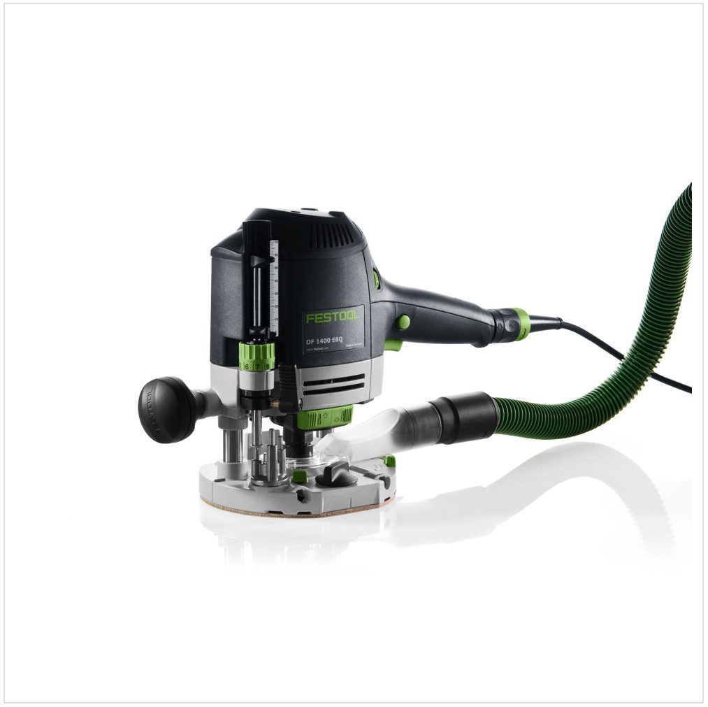 FESTOOL Oberfräse OF 1400 EBQ-PLUS Oberfräse 1400W 70mm Hub im Systainer + Zubehör