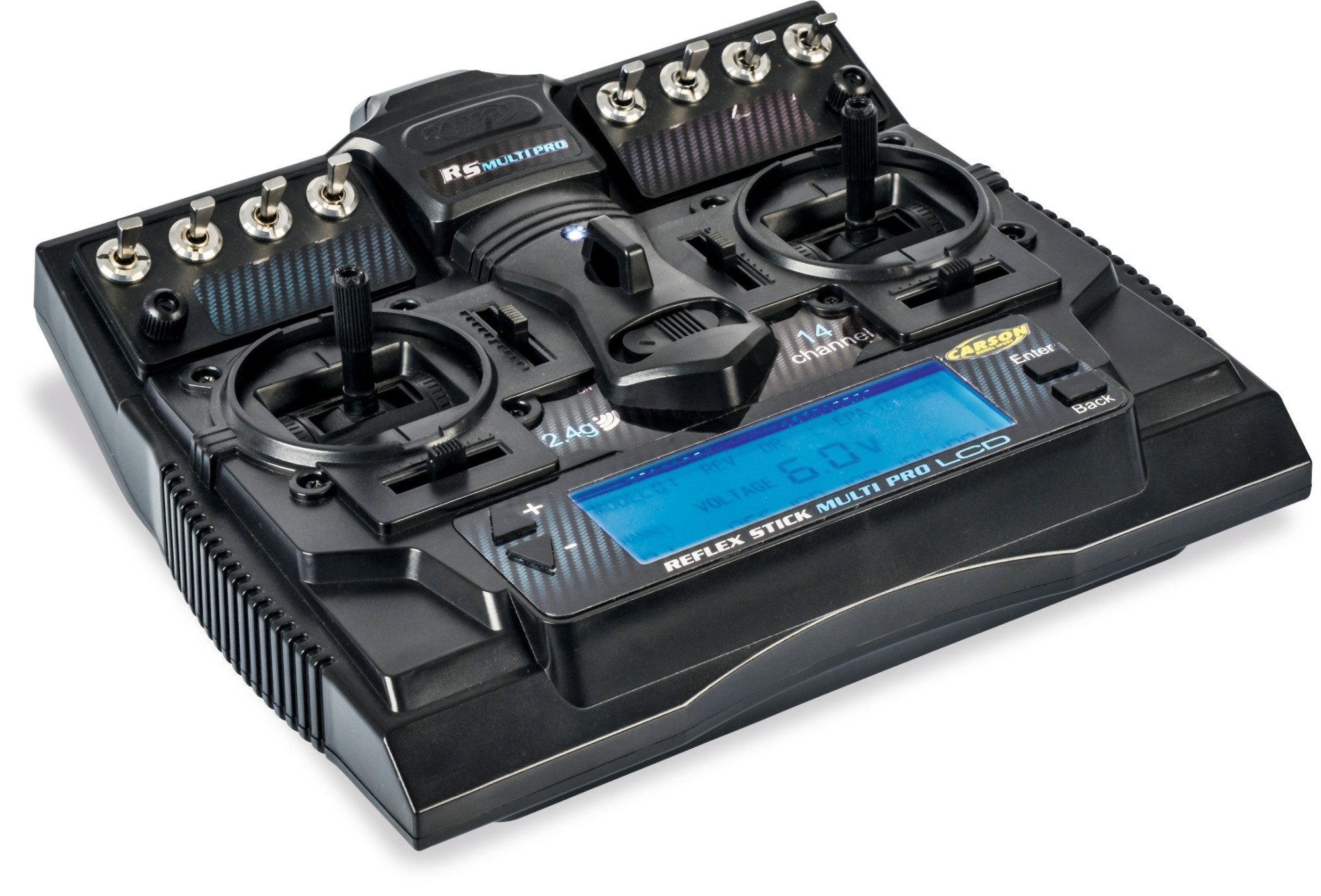 Carson RC Fernsteuerung Reflex Stick Multi Pro LCD 2,4Ghz 14 Kanal RC-Fernsteuerung