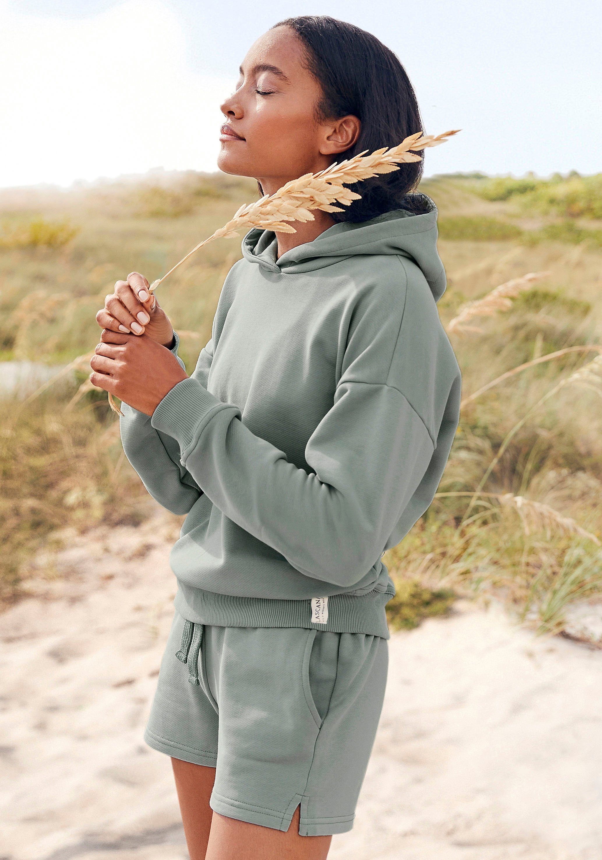 LASCANA Hoodie aus organischer Baumwolle, Loungewear