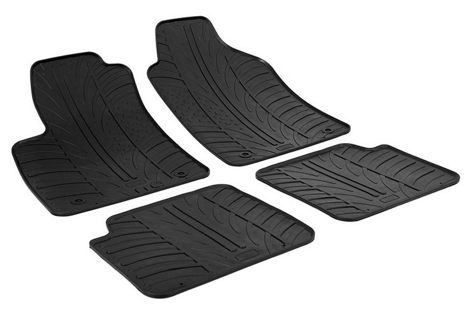 AZUGA Auto-Fußmatten Gummi-Fußmatten passend für Fiat 500 ab 2007, für Fiat  500 3-türer