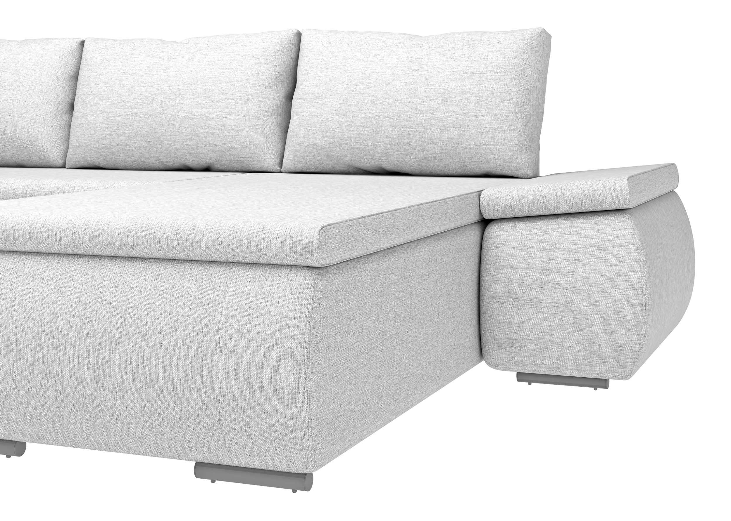 Eckcouch, Bettfunktion, stellbar, oder mit Stylefy frei Wellenfederung, links bestellbar, L-Form, Design mit Raum rechts im mane Olin, Ecksofa Modern