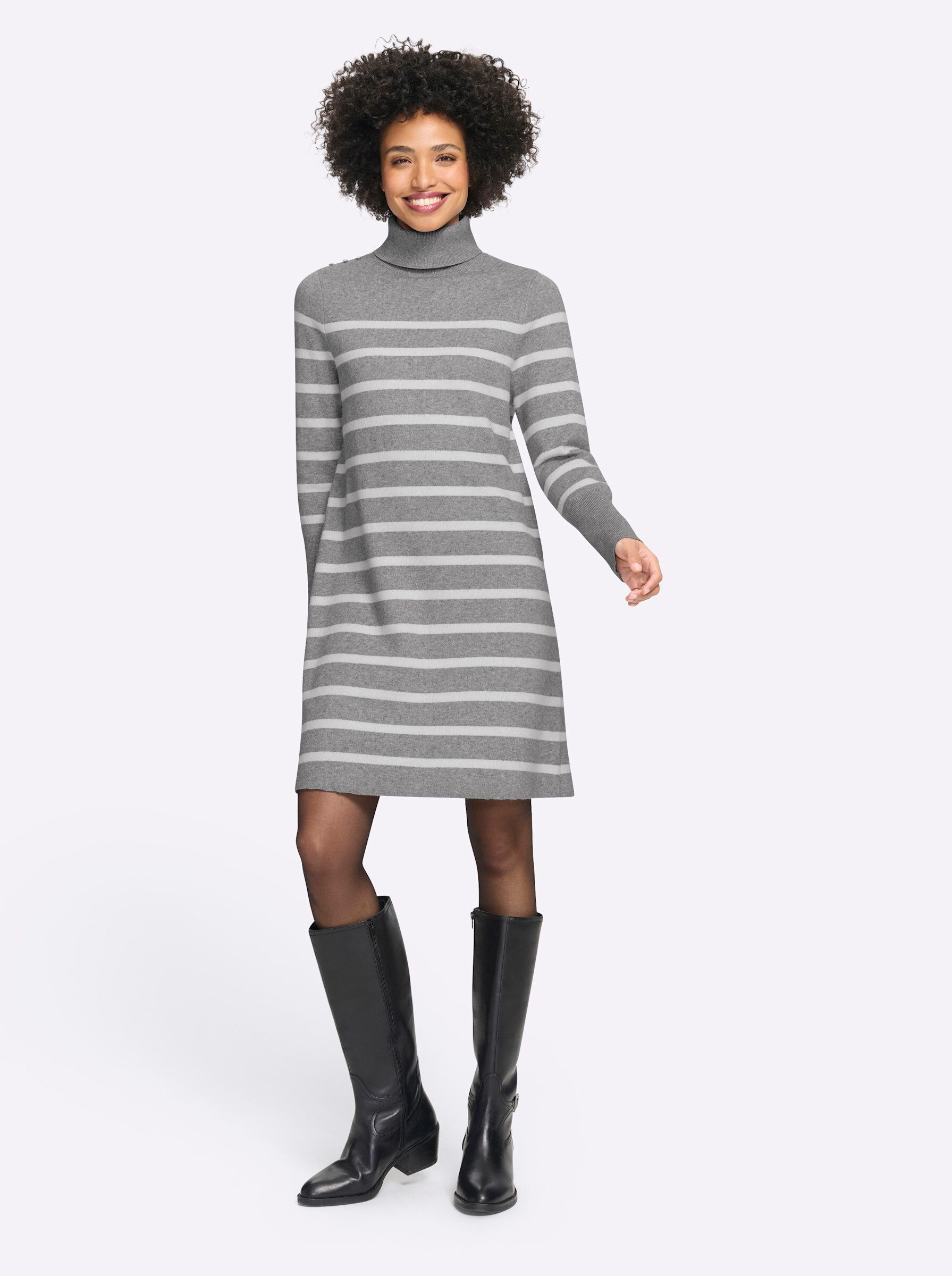 heine Etuikleid Strickkleid Langarm