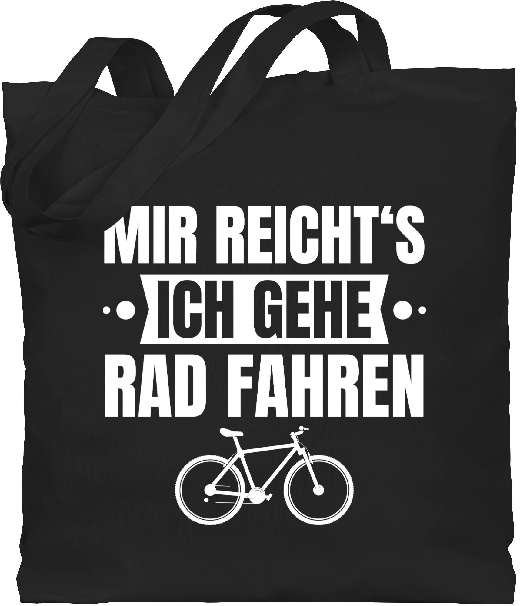 - Fahrrad Shirtracer ich Schwarz Rad Umhängetasche Radsport reicht's Bekleidung 1 weiß, gehe fahren Banner Mir