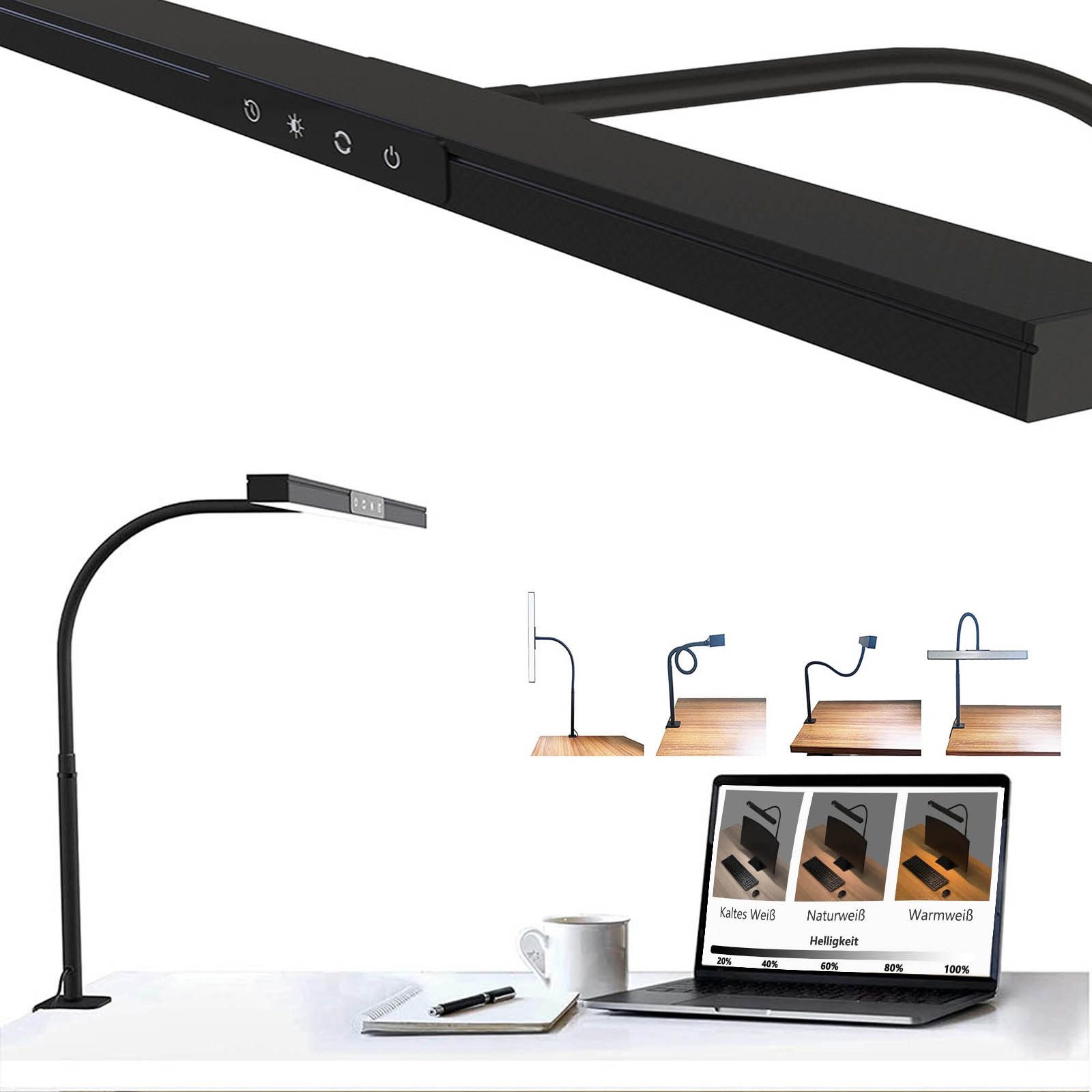 LED Schreibtischlampe LED Schreibtischlampe Dimmbar, 360° Schwenkbare Tischlampe