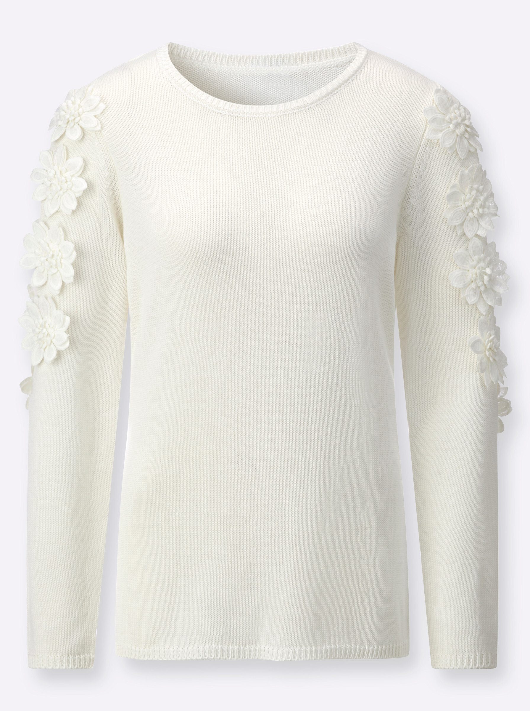 Strickpullover Lyocell-Mix-Pullover Langarm Jersey