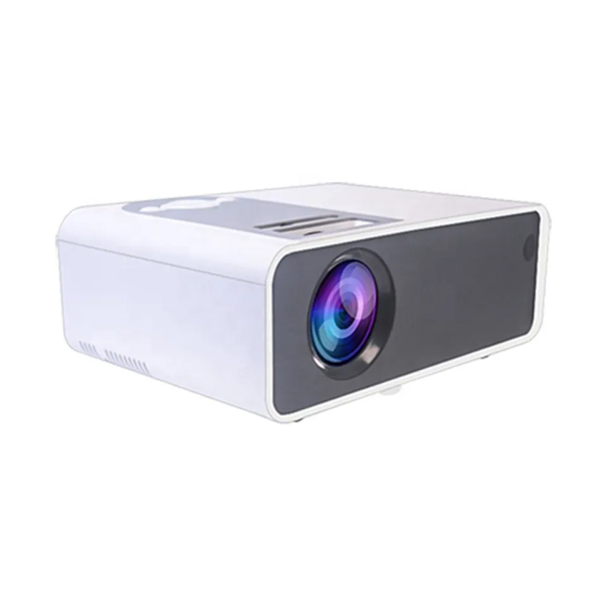 TransJee LED-Projektor Full HD 1080p Heimgebrauch Android Movie Led-Projektor LED-Beamer (2000:1, 1280*720 px, Eingebaute Lautsprecher, LCD+LED, Objektiv mit manuellem Fokus)