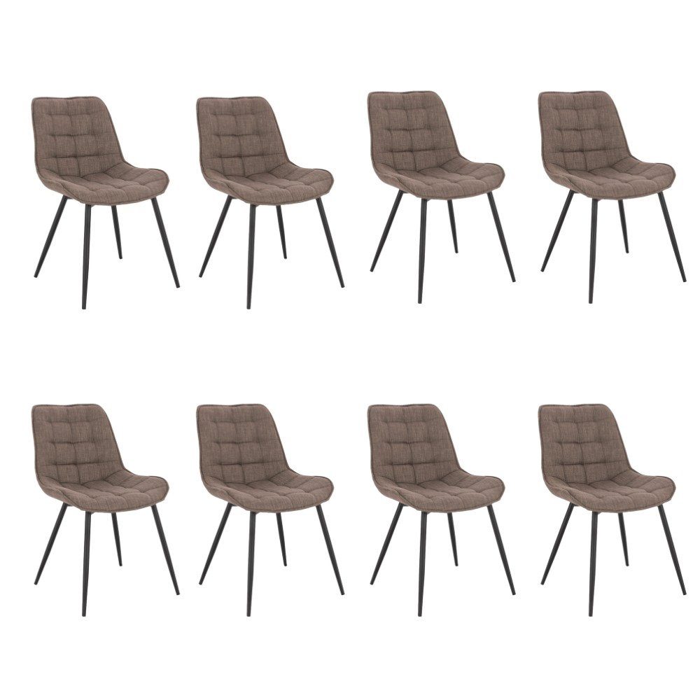 HOME DELUXE Esszimmerstuhl Polsterstuhl 2er - 8er Set IKALO (8 St), Gestell günstig online kaufen