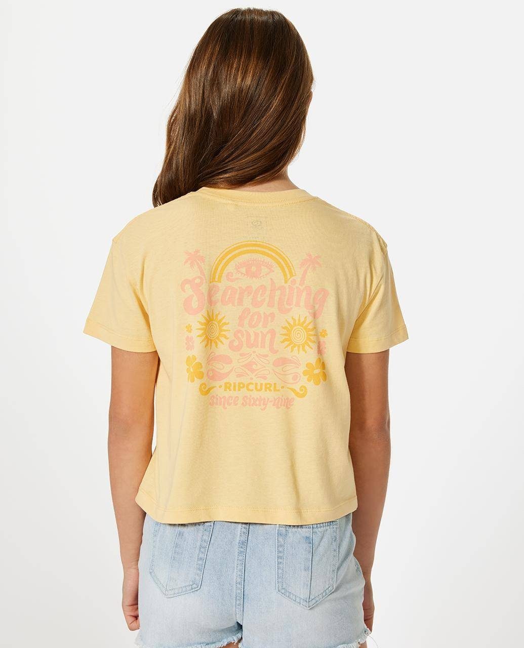 T-Shirt Rip für Mädchen Kurzes Summer T-Shirt Curl Rain