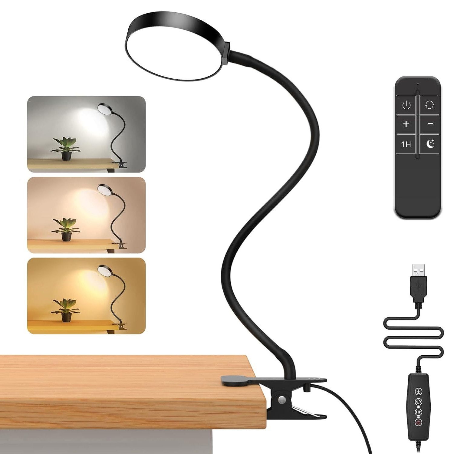 Qualra LED Schreibtischlampe LED Schreibtischlampe Klemmbar günstig online kaufen