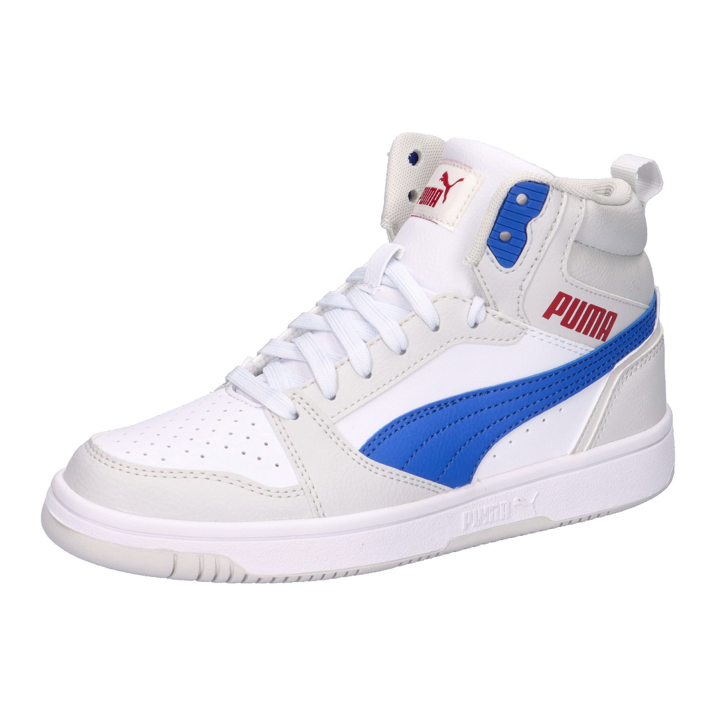 PUMA White-Vivid Blue-Feather Gray
