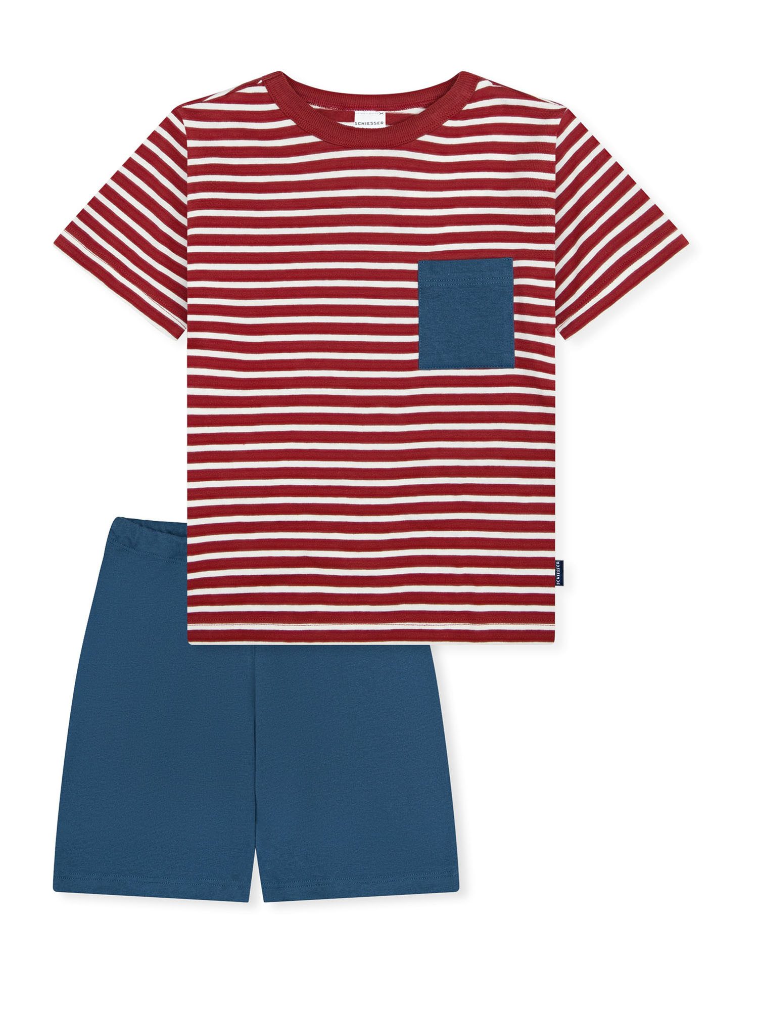 Schiesser Pyjama Nightwear (2 tlg) Schlafanzug, Pyjama Set, Nachtwäsche