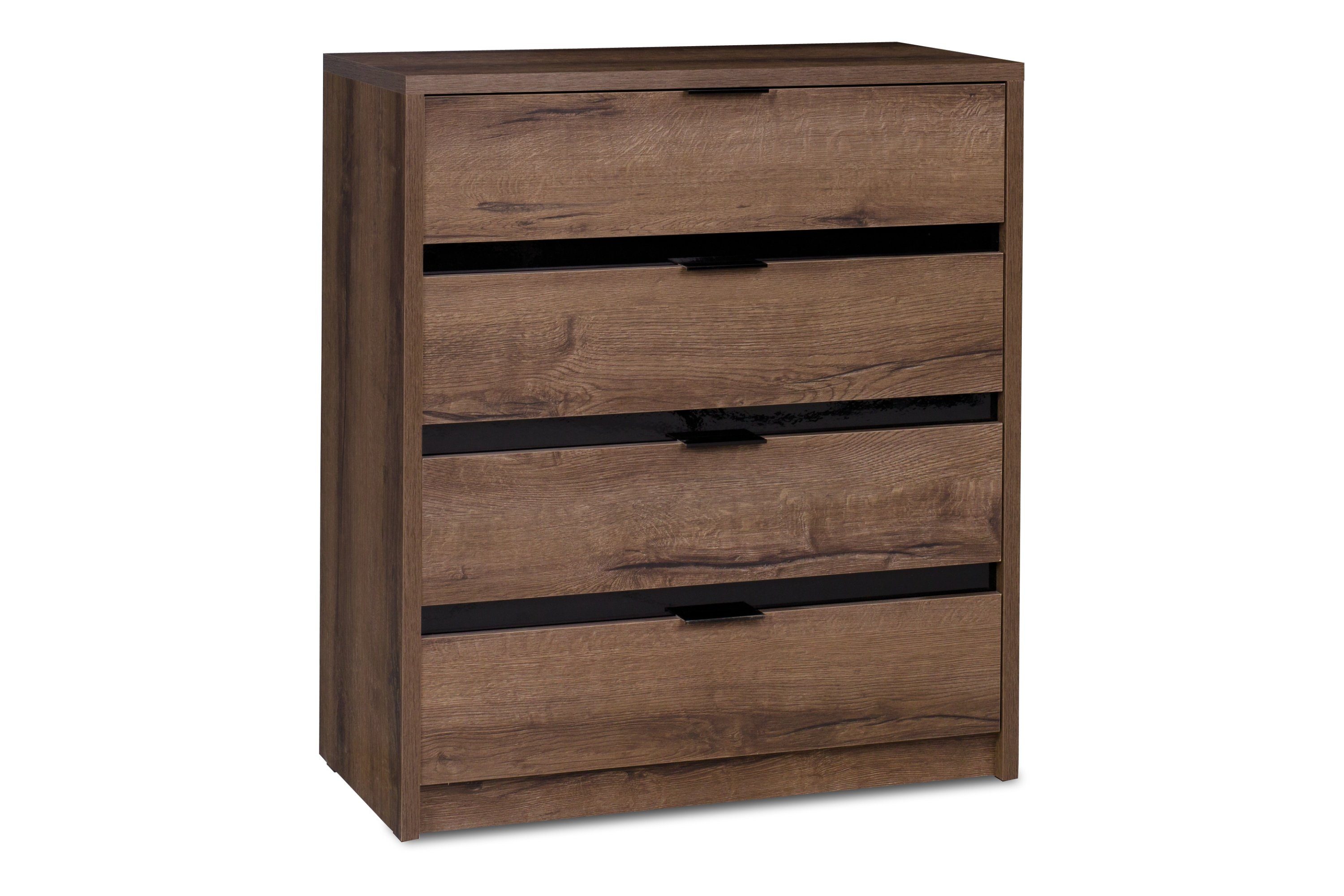 KONSIMO® Schubkastenkommode MERO Kommode, mit Schubladen,Holztextur,zeitloses Design