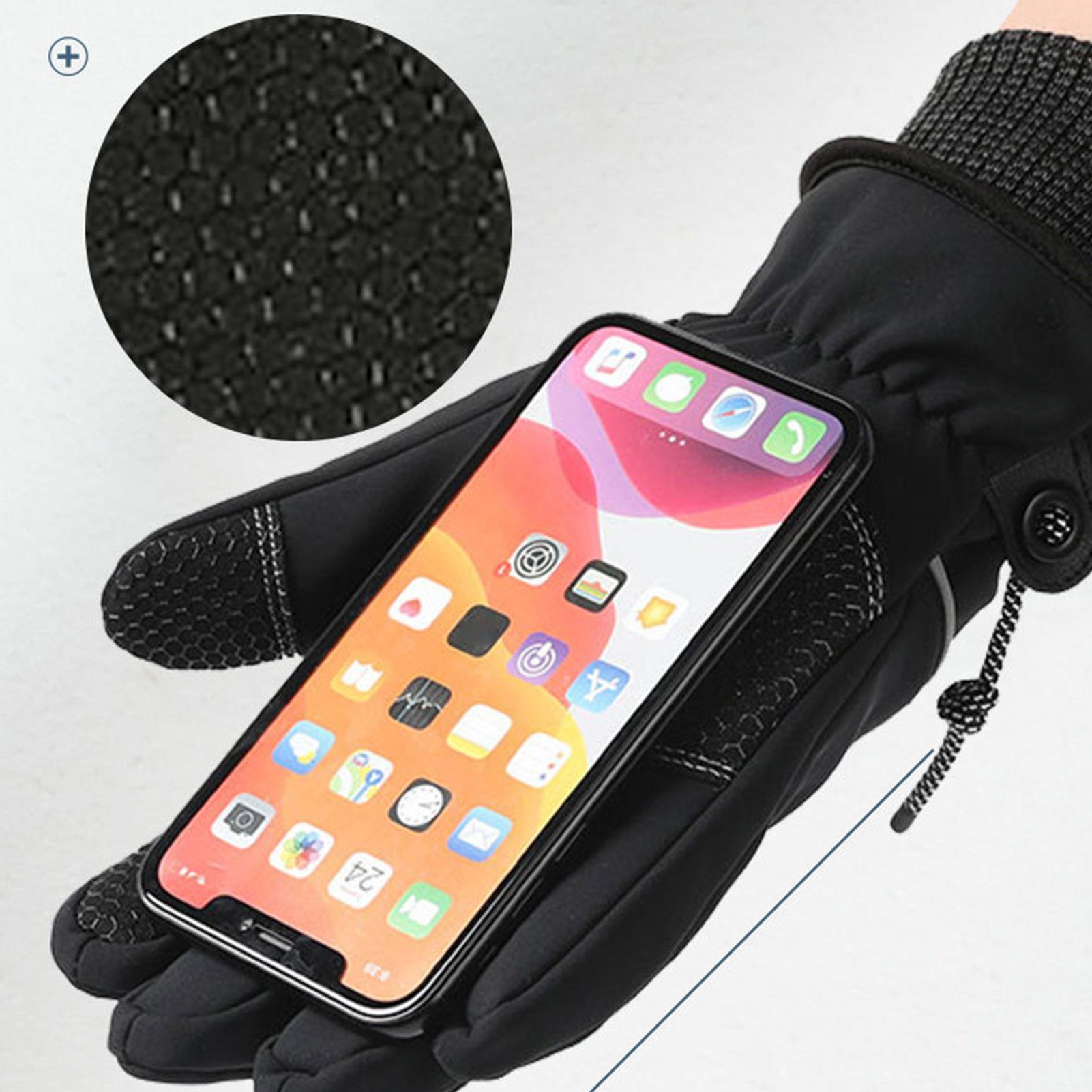 Motorrad Fahrradhandschuhe) Skihandschuhe Skifahren Warme Handschuhe Touchscreen Radfahren Damen (Wasserdicht Herren Wandern Laufen Fahrradhandschuhe Rutaqian Warme für Winterhandschuhe Thinsulate