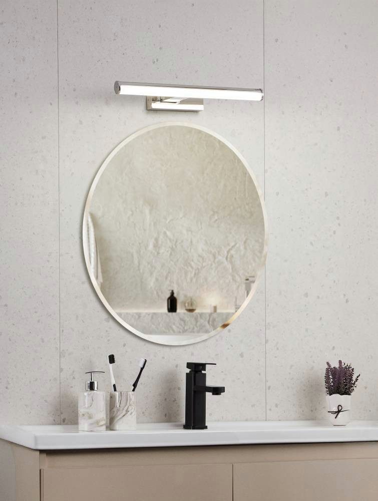 EGLO Wandleuchte VADUMI, LED fest integriert, Neutralweiß, Feuchtraumleuchte, Badezimmer, Kunststoff, klassisch