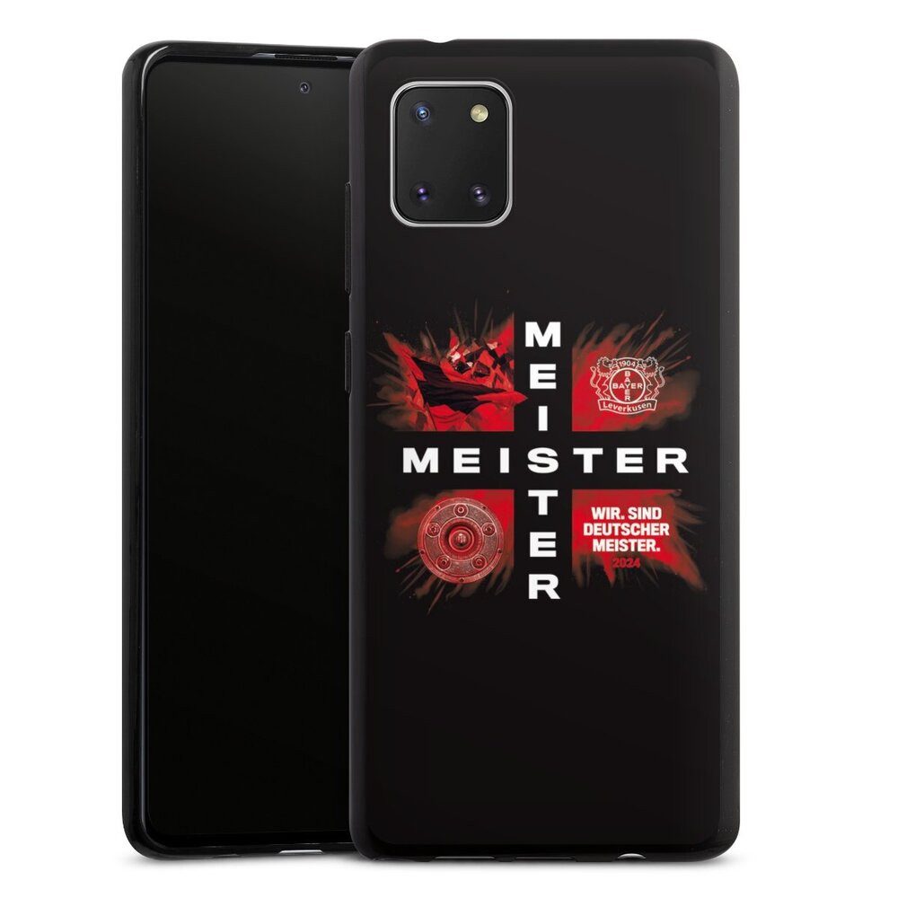 DeinDesign Handyhülle Bayer 04 Leverkusen Meister Offizielles Lizenzprodukt, Samsung Galaxy Note 10 lite Silikon Hülle Bumper Case Smartphone Cover