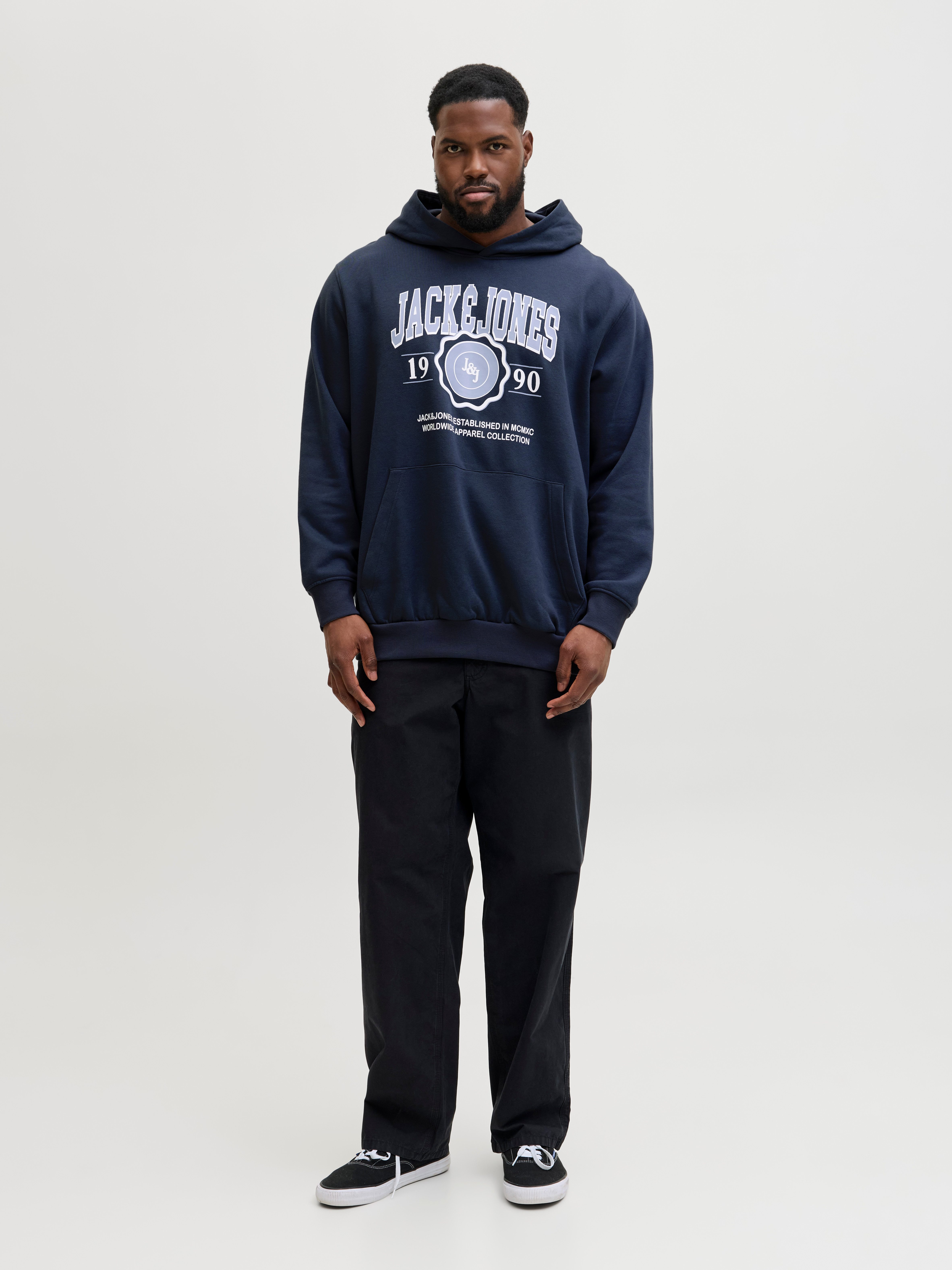 Jack & Jones PlusSize Kapuzensweatshirt JJMAKO SWEAT HOOD PLS