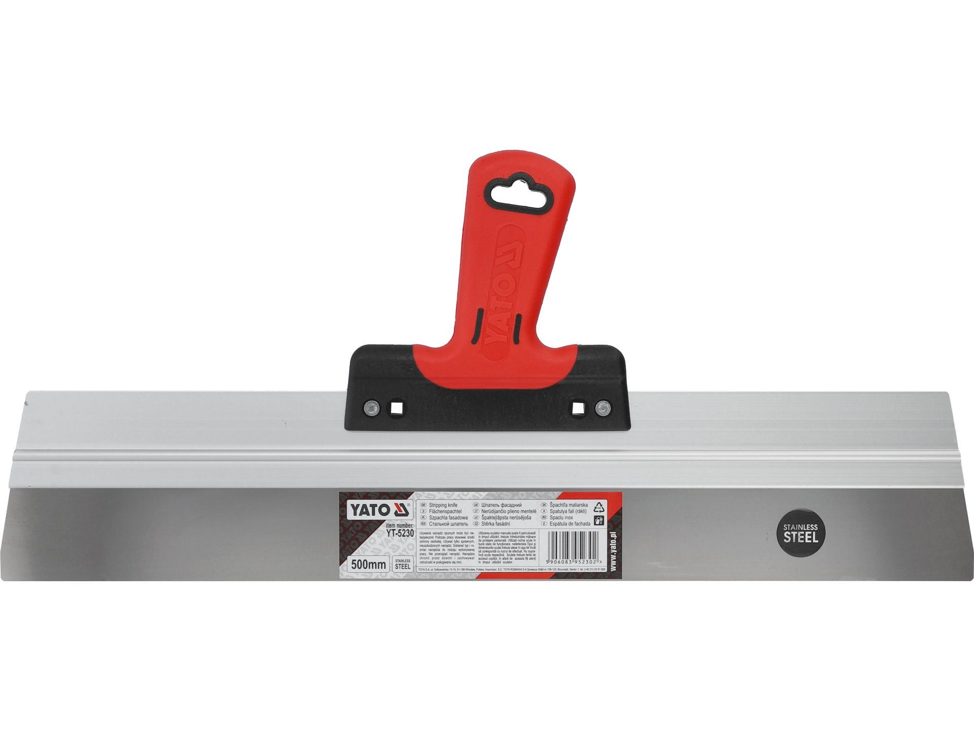 TRIZERATOP Malerspachtel Fassadenspachtel Edelstahl 500 mm (Fassadenspachtel Edelstahl 500 mm, 1-St., Fassadenspachtel Edelstahl 500 mm) Spachteln