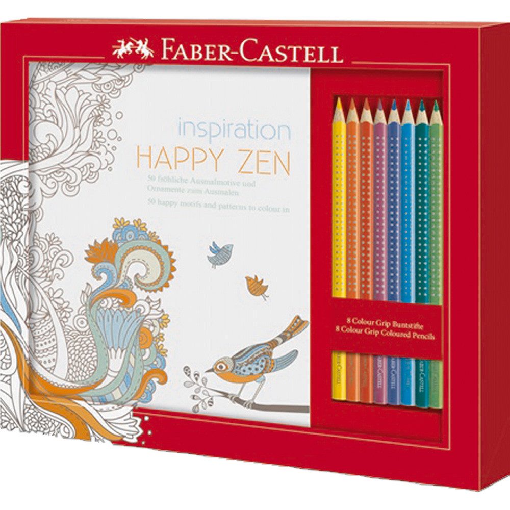 Malbuch Faber-Castell Buntstifte-Set Happy Zen
