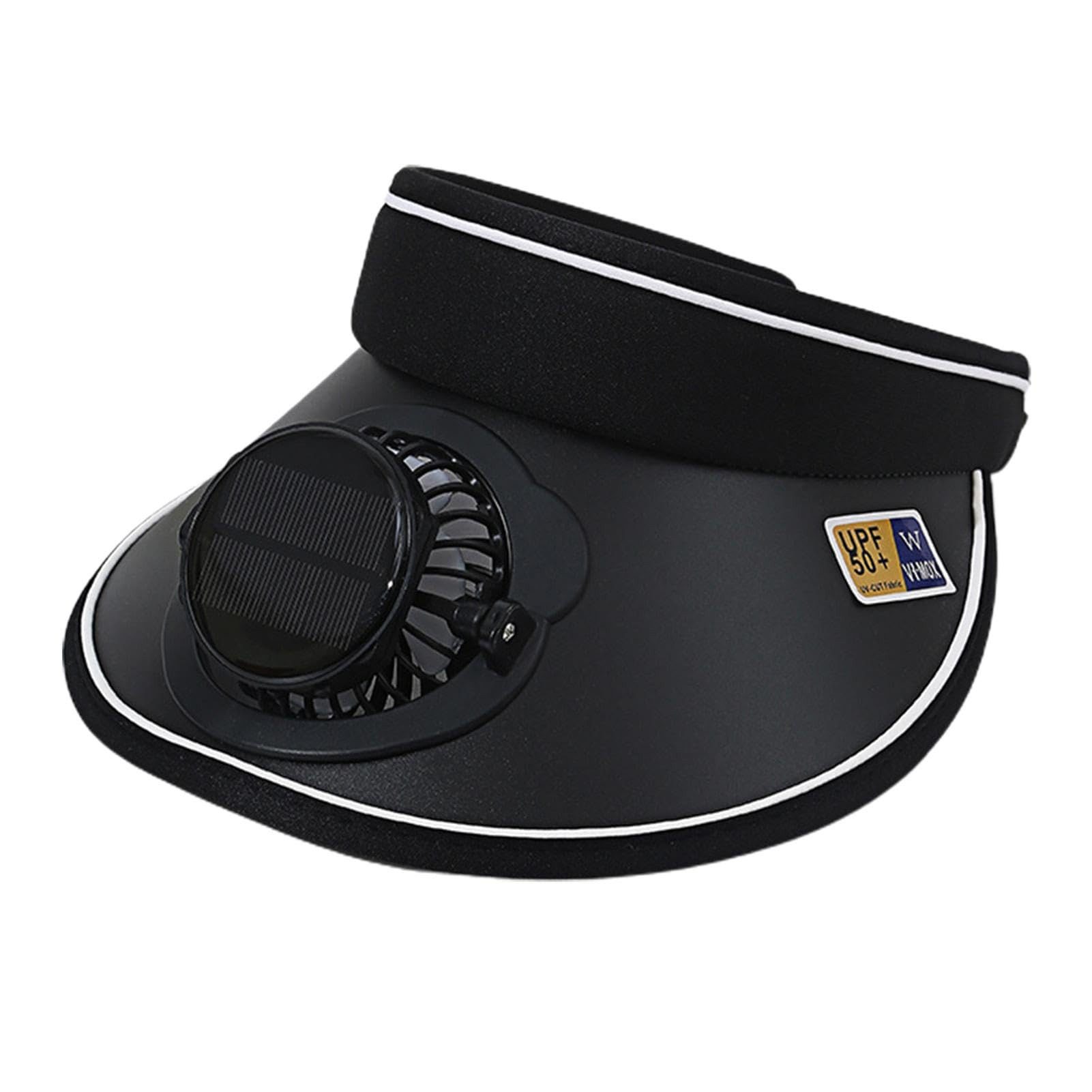Bomiclss Sonnenhut Sonnenblende Hüte mit Ventilator Sonnenschutz für Damen Und Herren (2-in-1 Ventilator mit Solar- und USB-Aufladung) Kappe Kühler Lüfter für Outdoor Camping