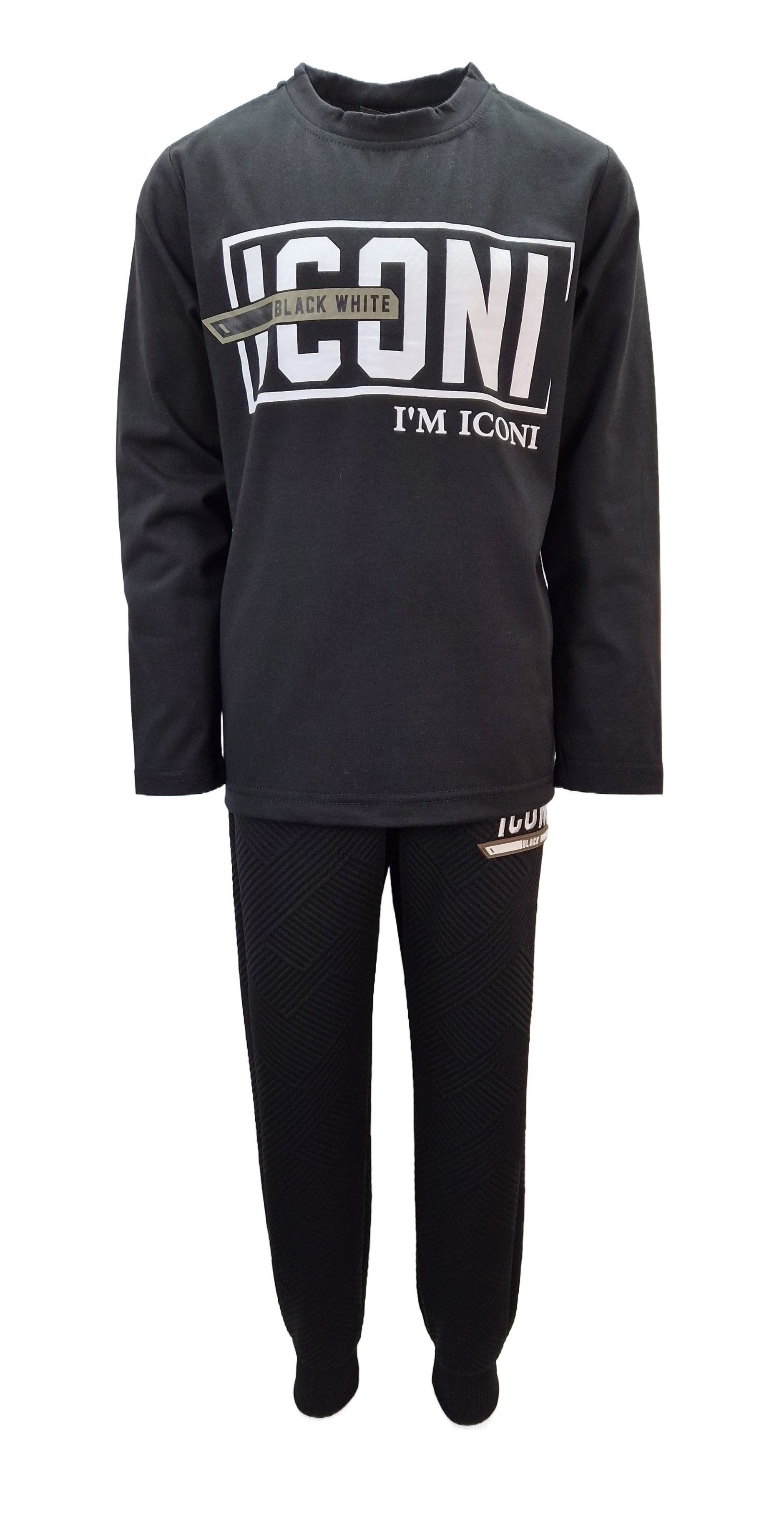 Hessis Freizeitanzug Jogginganzug Trainingsanzug JF7915 (Set, 3-tlg., Jacke, Shirt & Jogginghose) – Bild 3 von 5