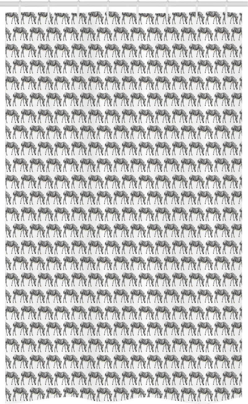 Abakuhaus Duschvorhang Badezimmer Deko Set aus Stoff mit Haken Breite 120 cm, Höhe 180 cm, Zebra Continuing gestreifte Tierkunst