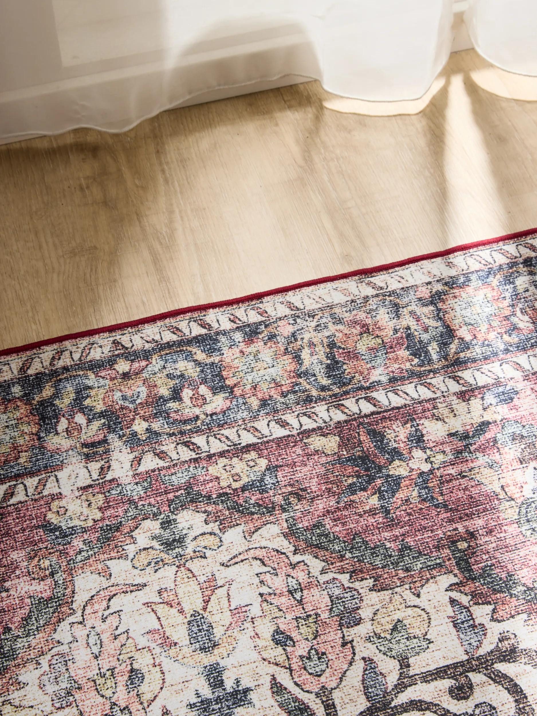 benuta Teppich George, rechteckig, Höhe: 5 mm, Vintage-Look, Kurzflor, Teppich Wohnzimmer, Schlafzimmer, Waschbar