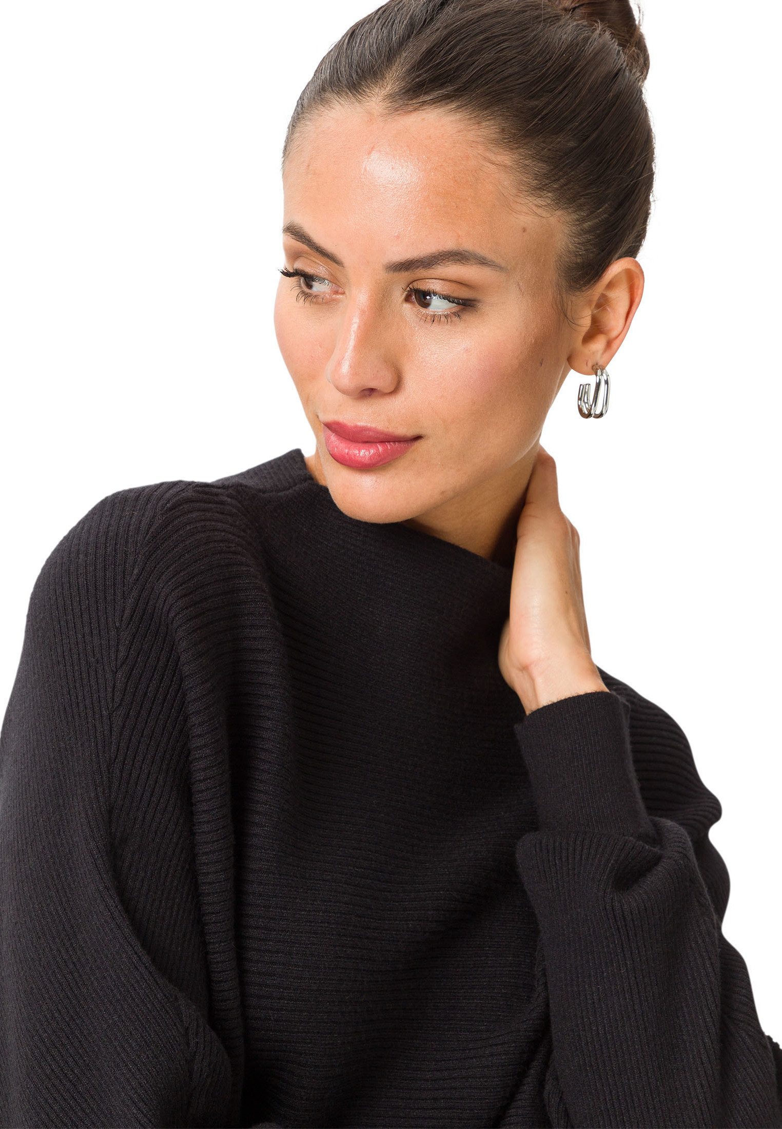 Zero Strickpullover Damen mit Turtleneck (1-tlg) Plain/ohne Details