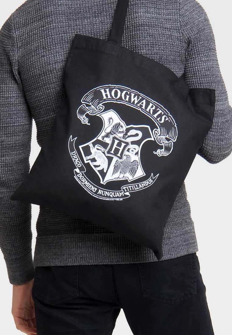 LOGOSHIRT Henkeltasche, Hogwarts-Logo schickem mit