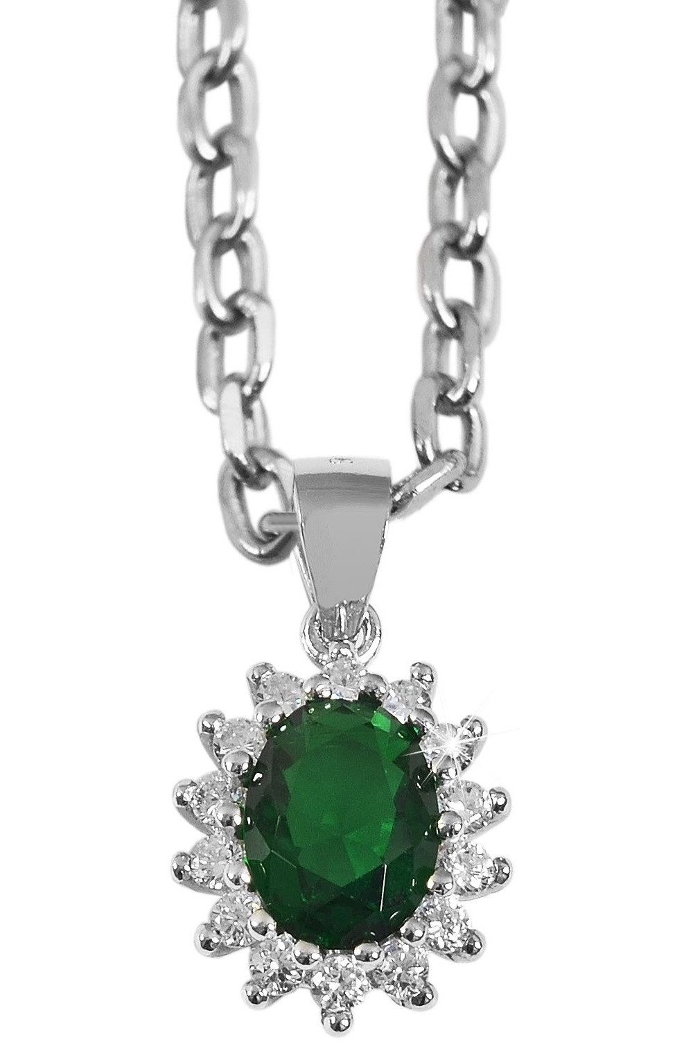 Kettenanhänger Anhänger aus 925 Silber mit Zirkonia