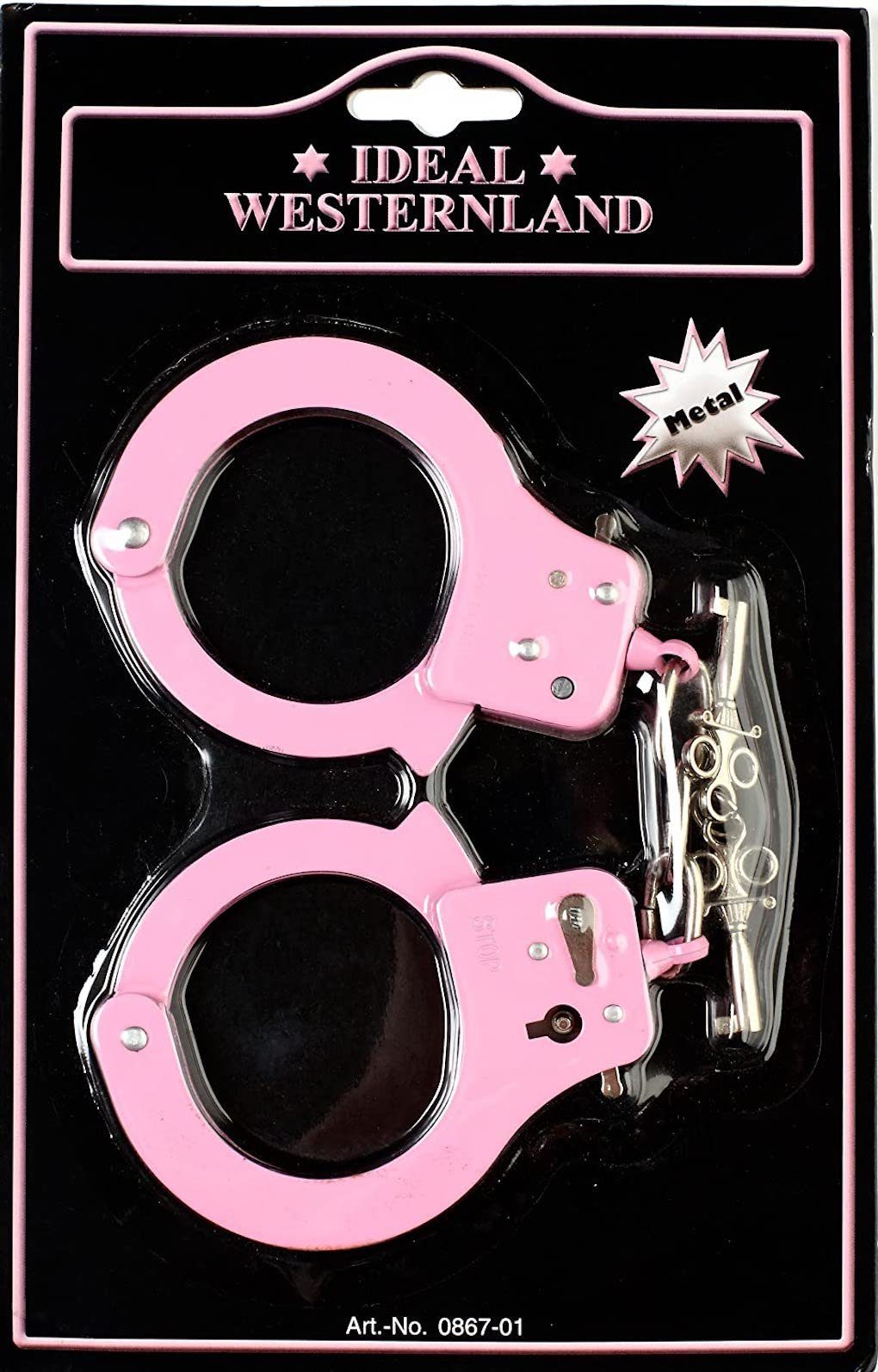 Schrödel Spiel Schrödel Kinder Handschellen (pink, mit 2 Schlüsseln)