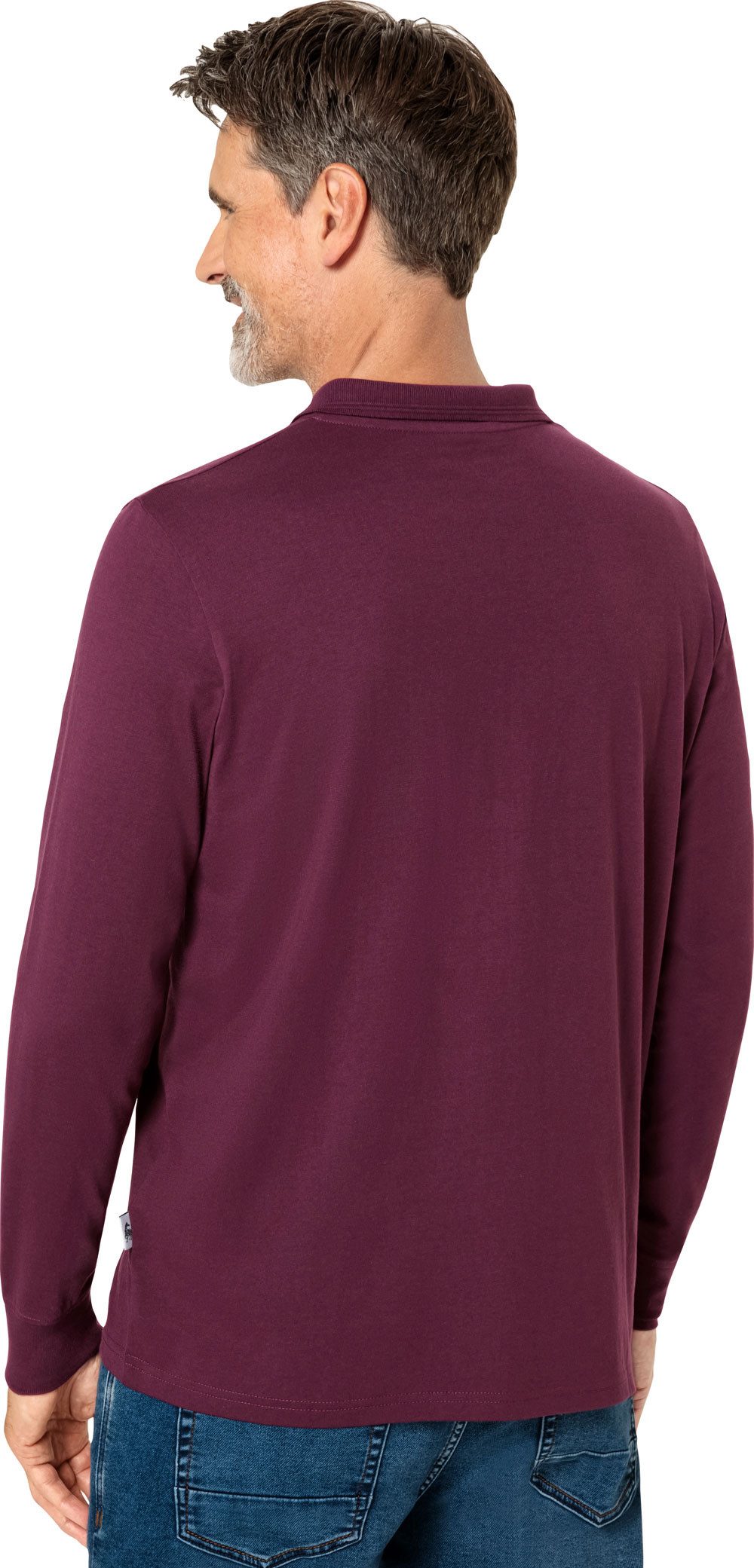 Jacques Britt Langarm-Poloshirt Superweich mit hohem Baumwoll-Anteil – Bild 4 von 5