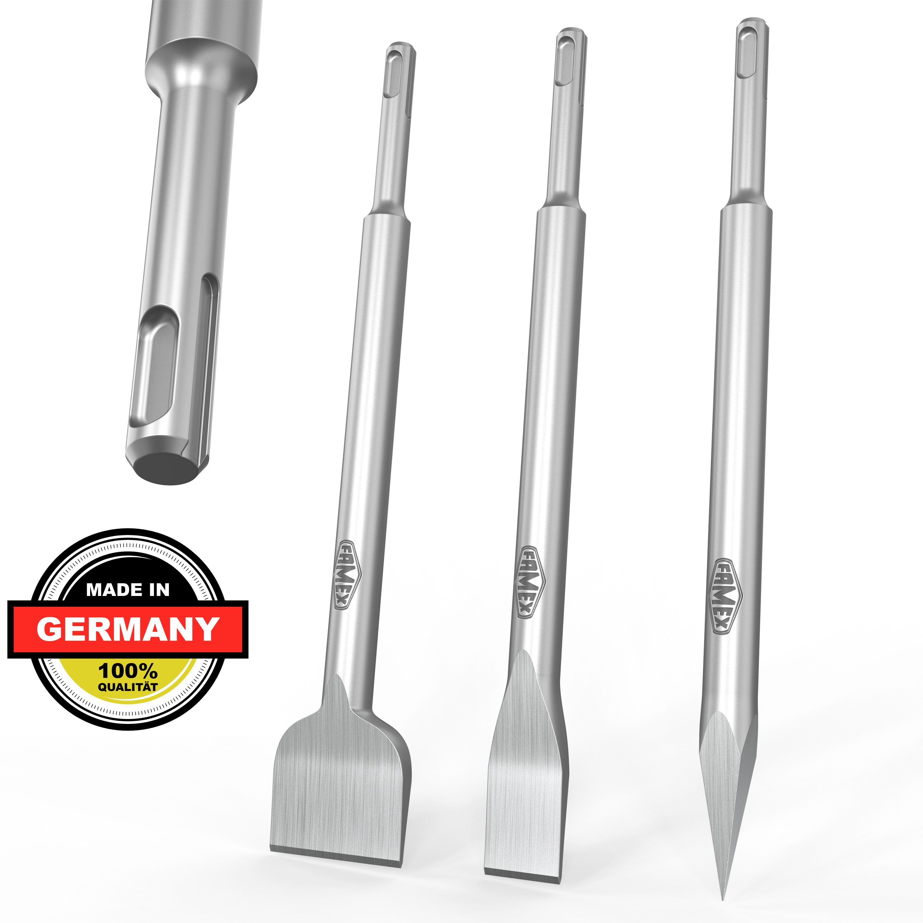 FAMEX Meißel-Set 8385-3 Meißel Satz SDS-Plus