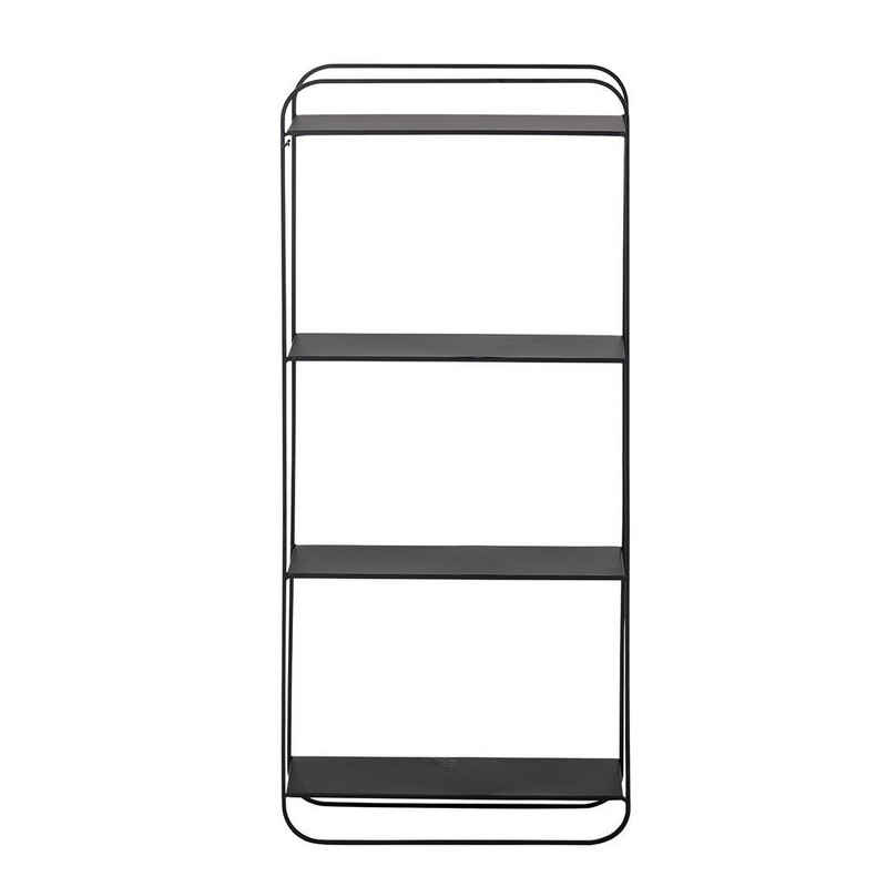 Bloomingville Wandregal Juan schwarz Metall 70 cm