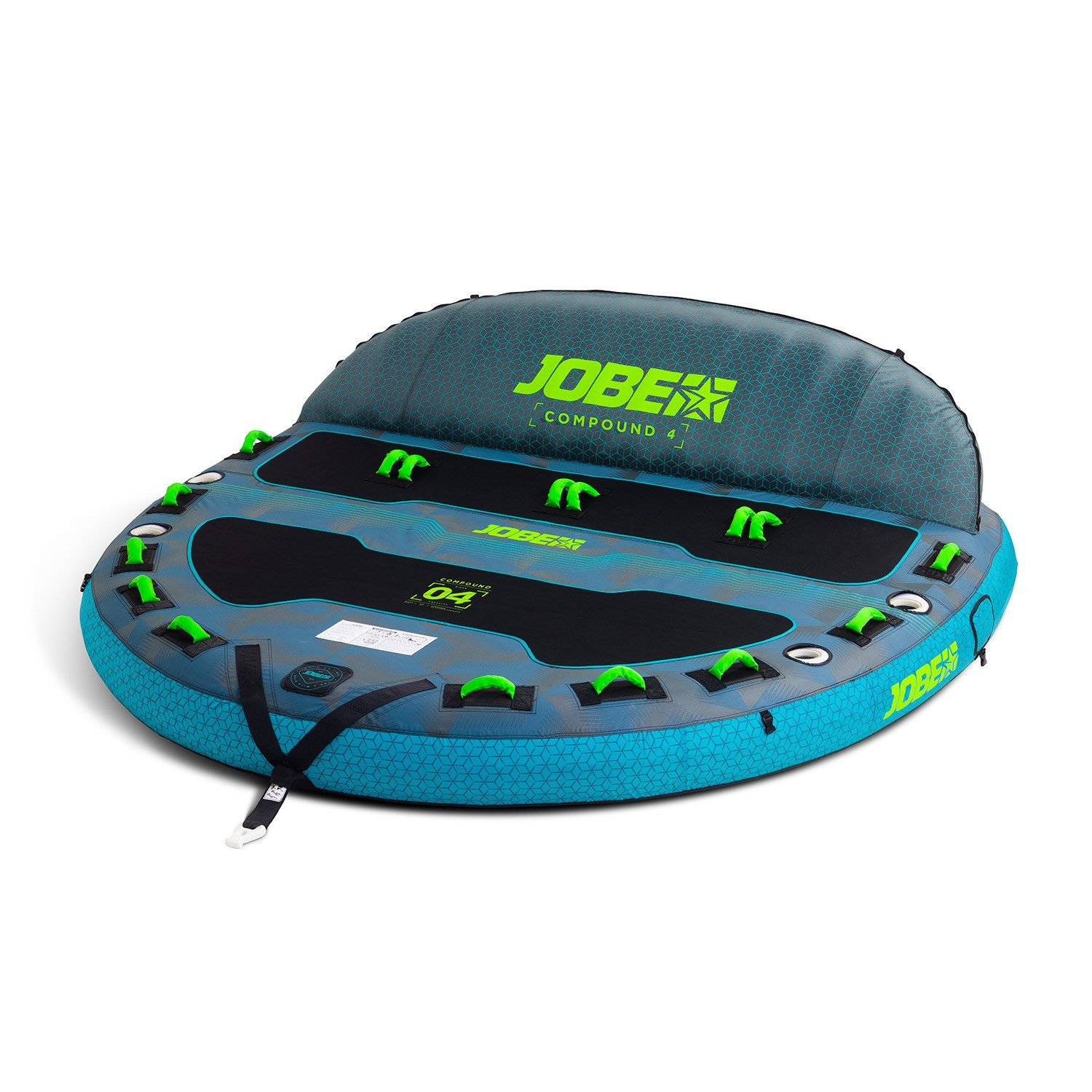 Jobe Wellenreiter Jobe Compound Towable 4 Persoen Tube Decktube Schleppring Funtube Boot