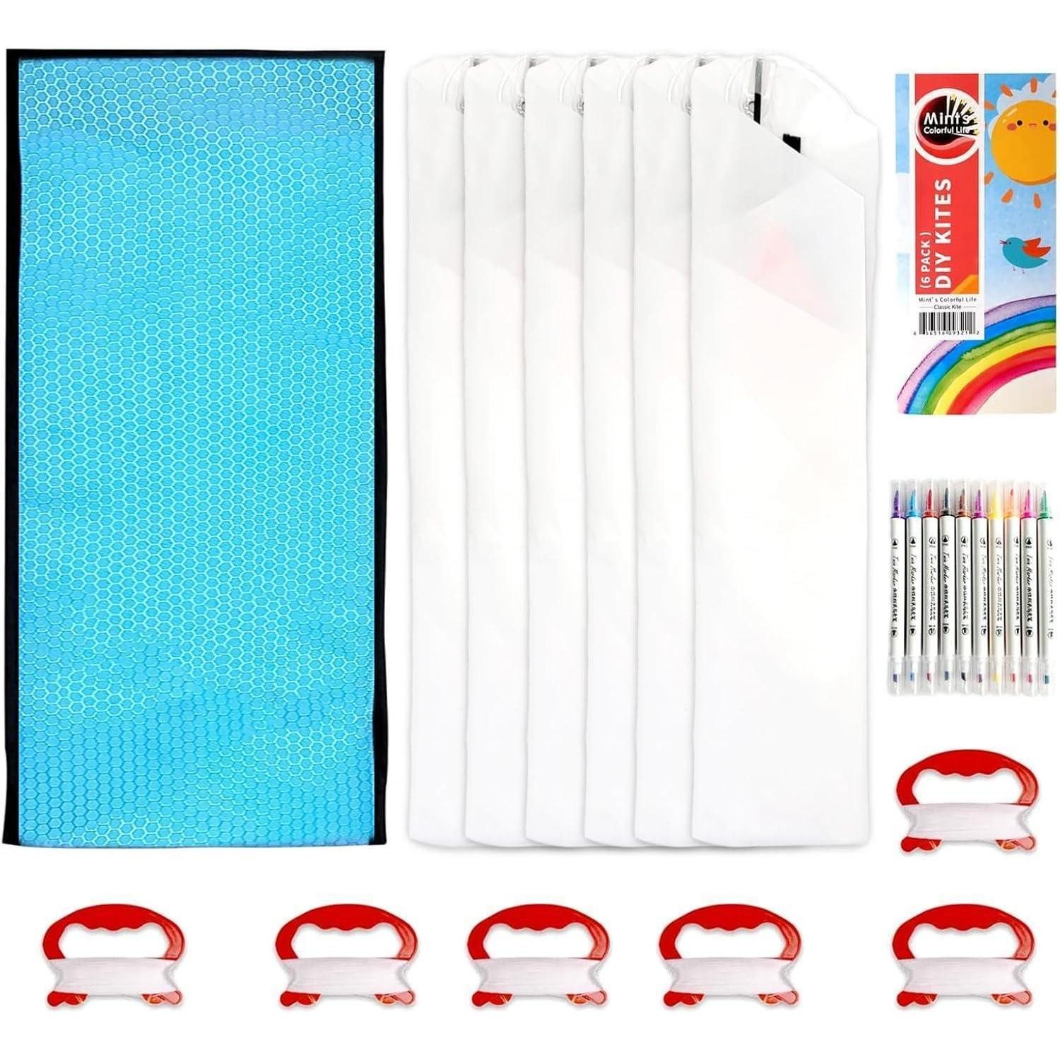 LuxusKollektion Flug-Drache DIY Drachen für Kinder Set mit 6 bunte Diamantdrachen