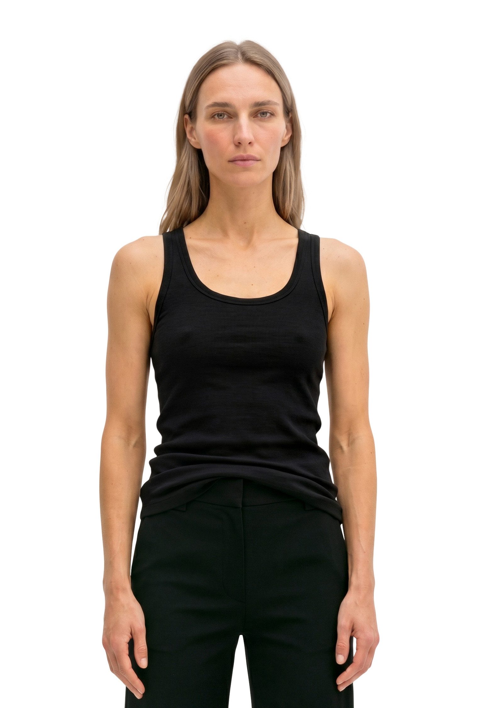 Marc O'Polo T-Shirt aus elastischem Rippjersey