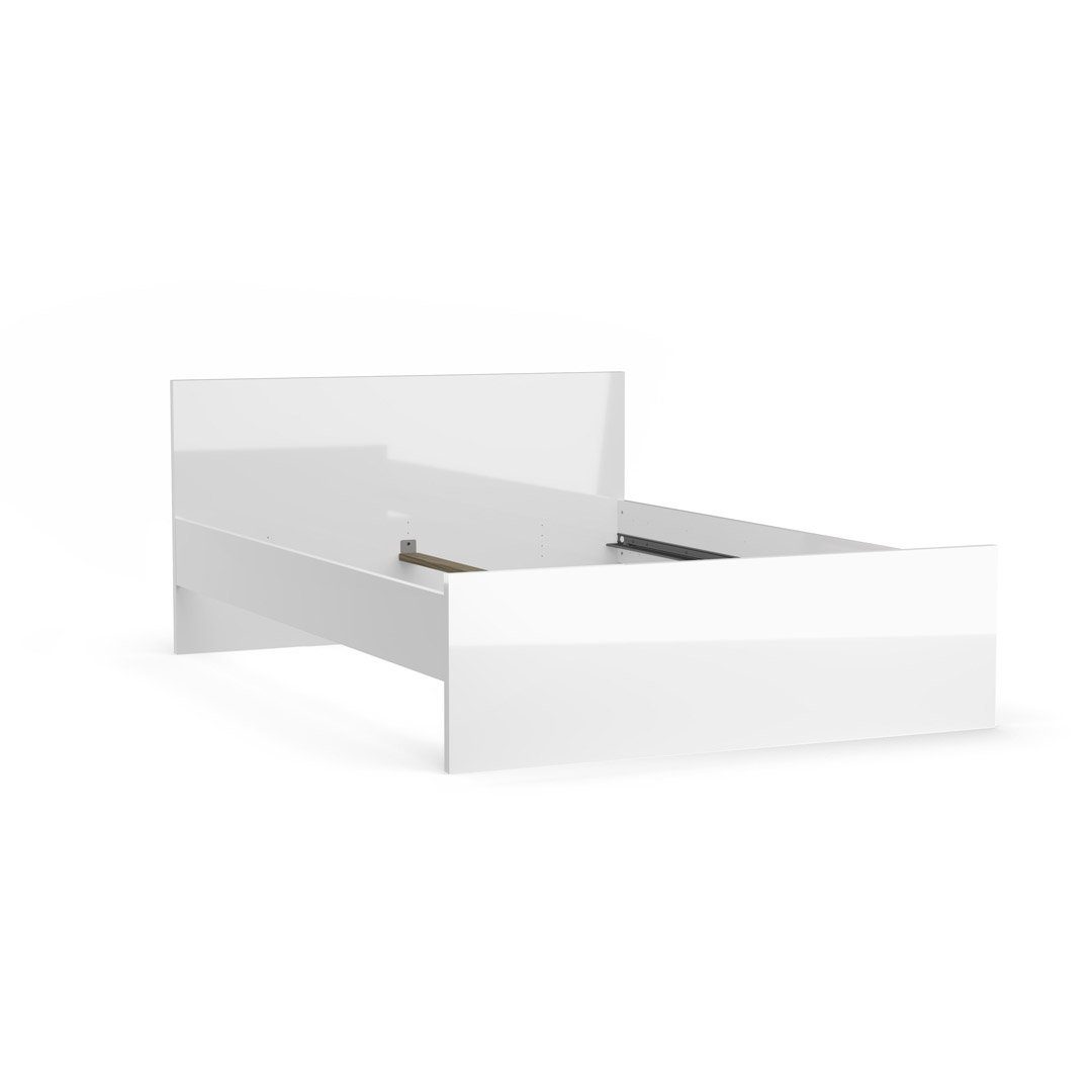ebuy24 Bett Nada Bett 160 x 200 cm weiß hochglanz. (1tlg)
